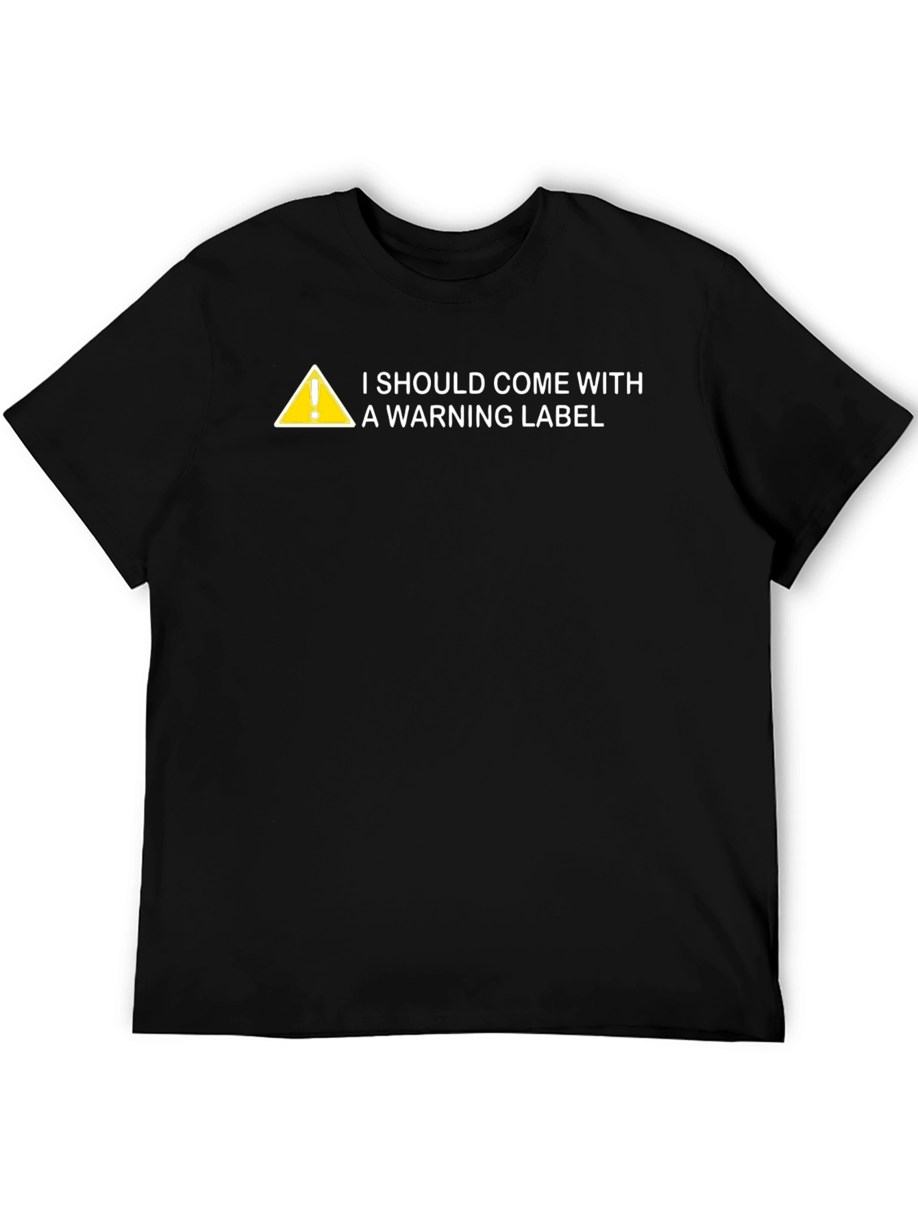 Warning Label Graphic Novelty T-Shirt