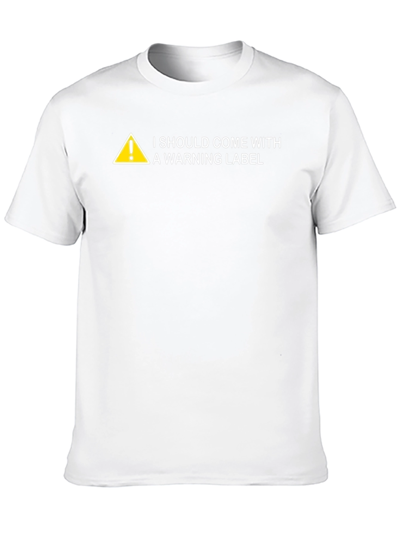 Warning Label Graphic Novelty T-Shirt