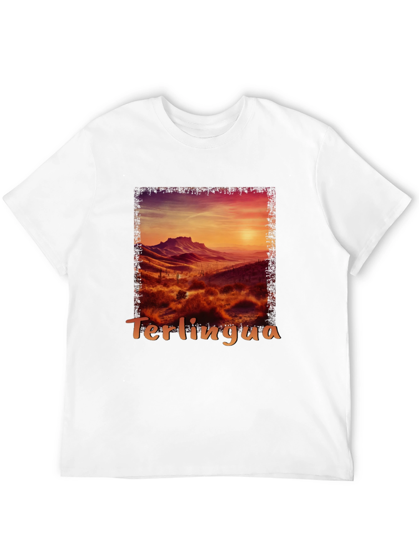 Terlingua Sunset Graphic Tee - Desert Scene Shirt