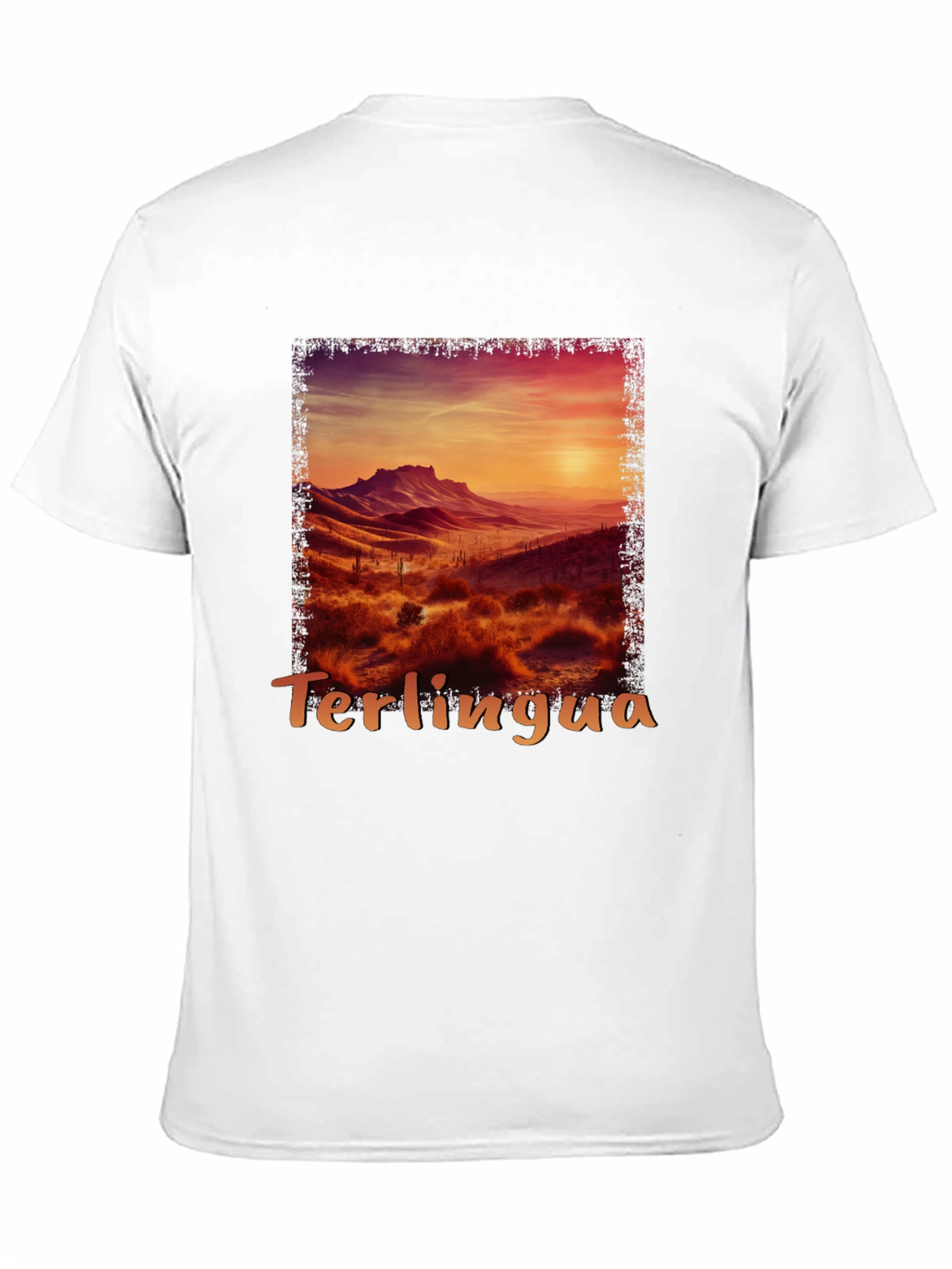 Terlingua Sunset Graphic Tee - Desert Scene Shirt