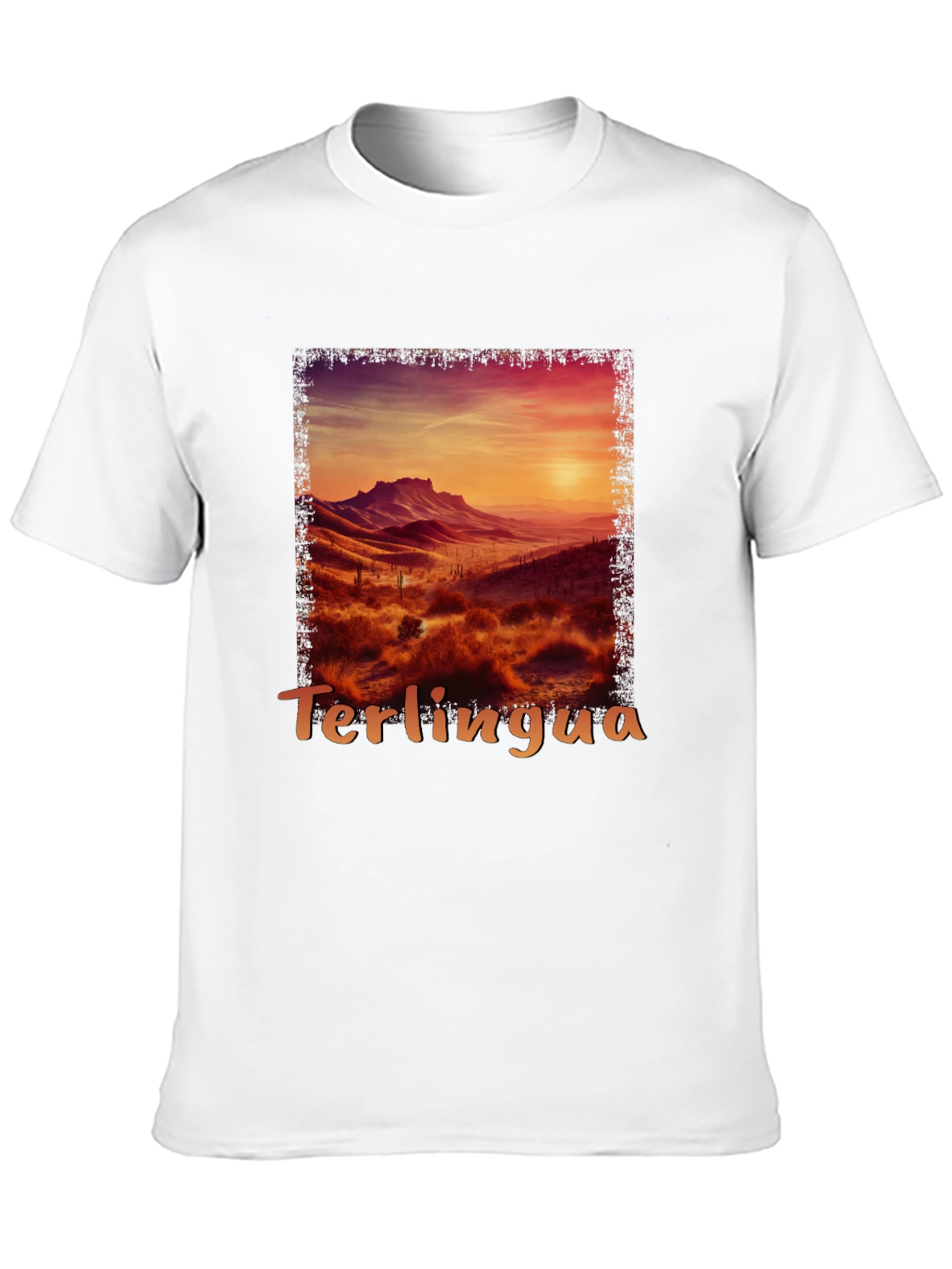Terlingua Sunset Graphic Tee - Desert Scene Shirt