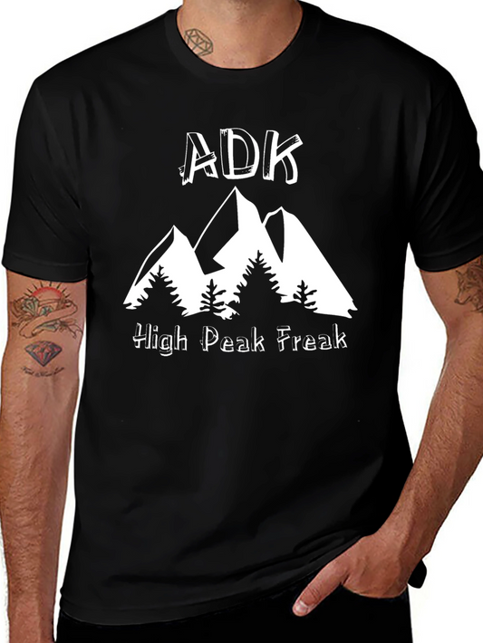 ADK High Peak Freak T-Shirt - Black Mountain Graphic Tee