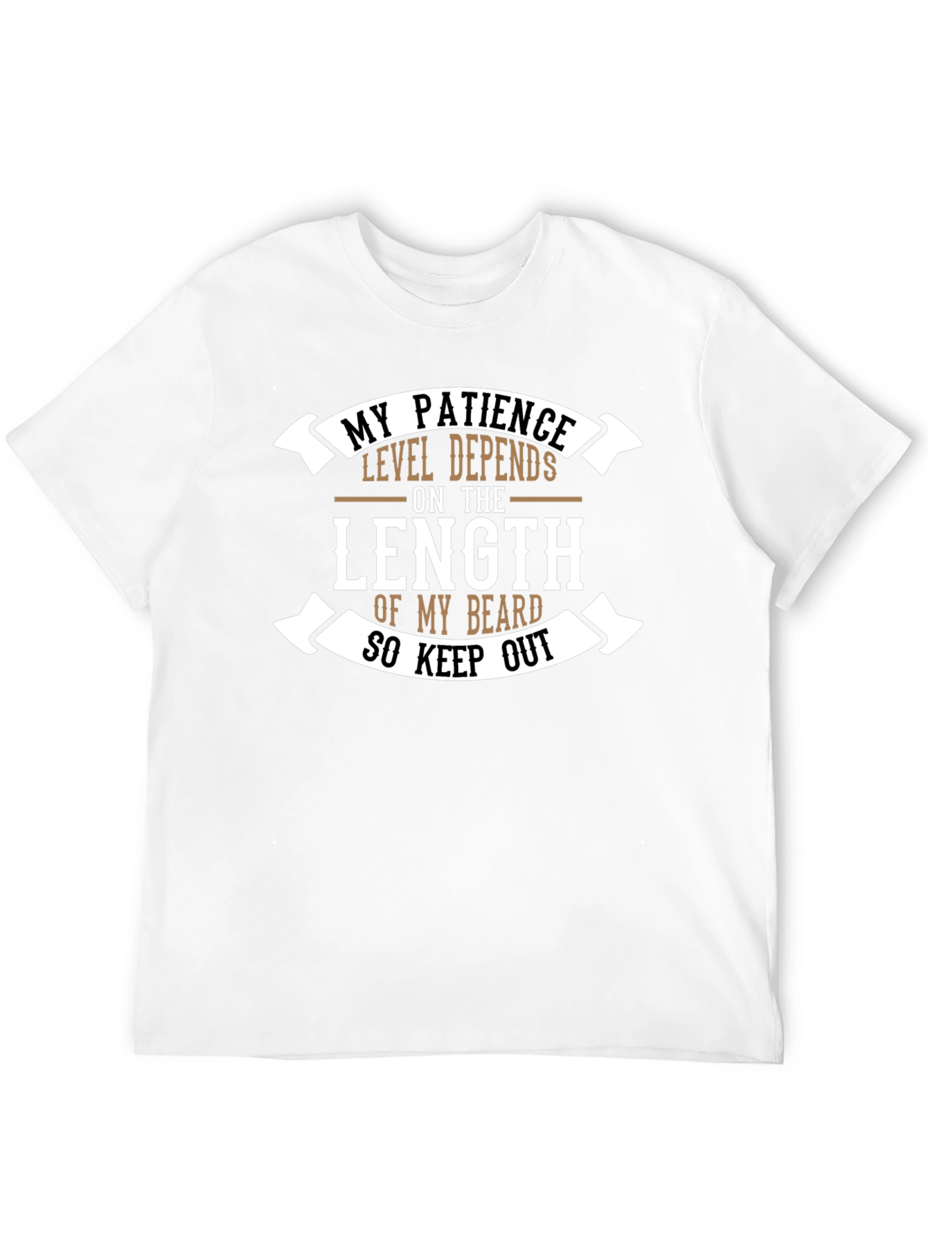 Beard Length Patience T-Shirt - Funny Graphic Tee