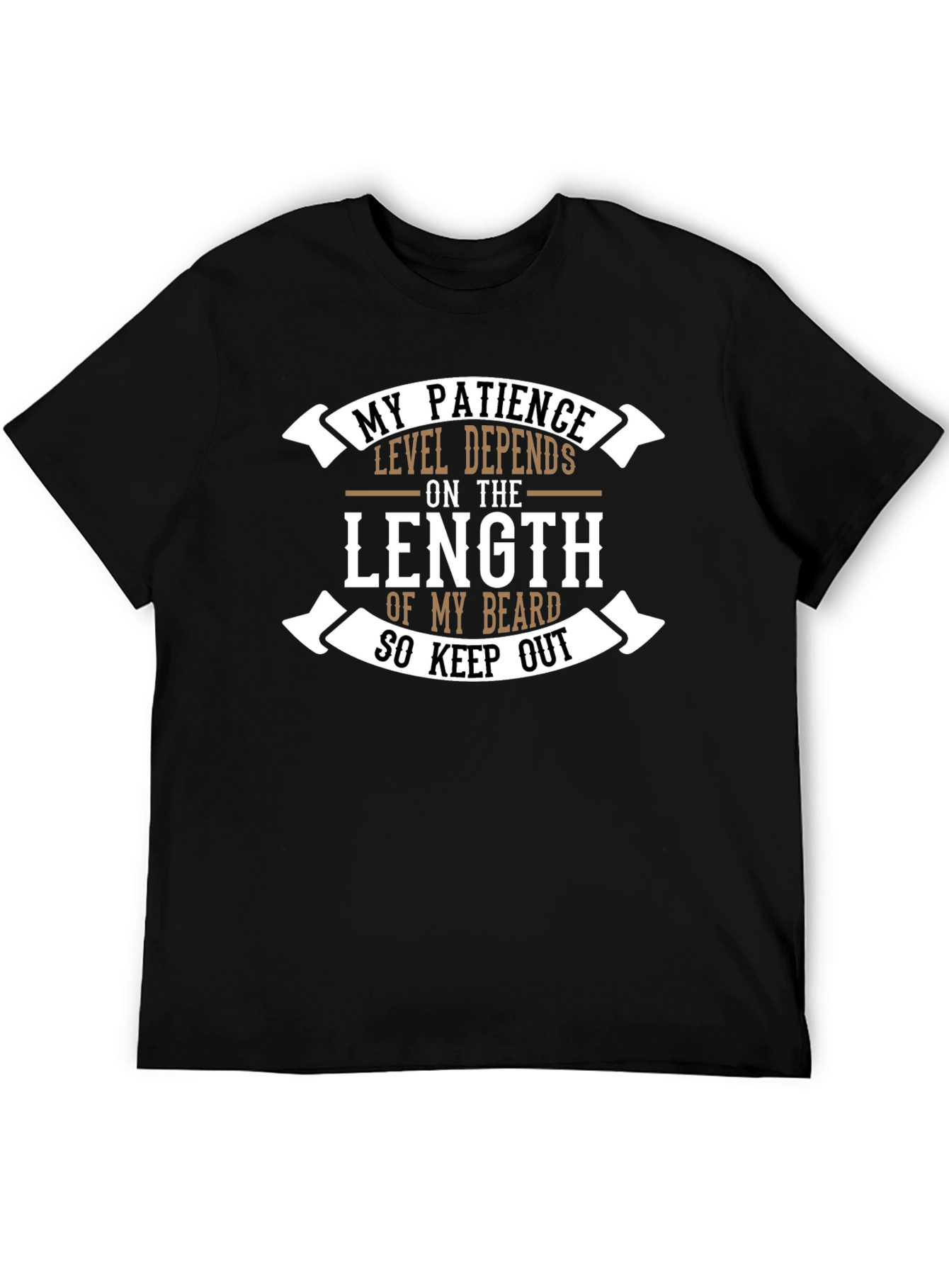 Beard Length Patience T-Shirt - Funny Graphic Tee
