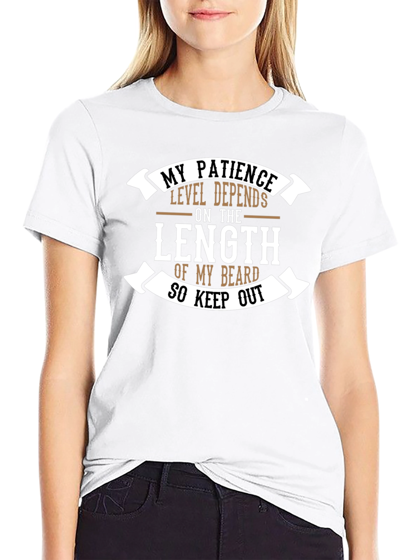 Beard Length Patience T-Shirt - Funny Graphic Tee