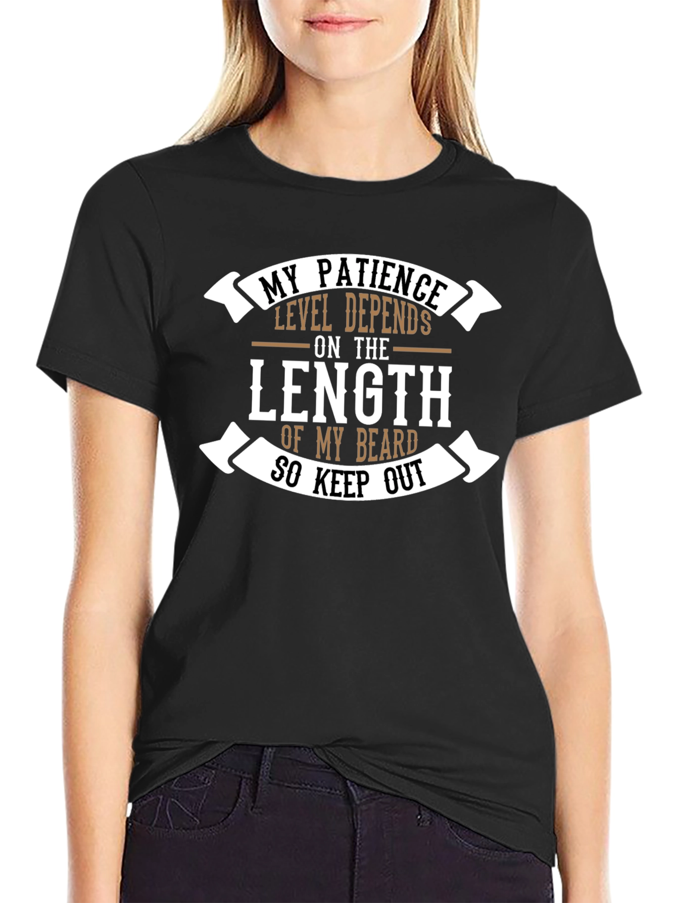 Beard Length Patience T-Shirt - Funny Graphic Tee