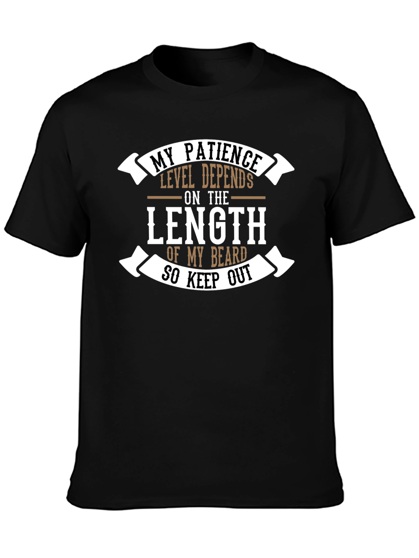 Beard Length Patience T-Shirt - Funny Graphic Tee