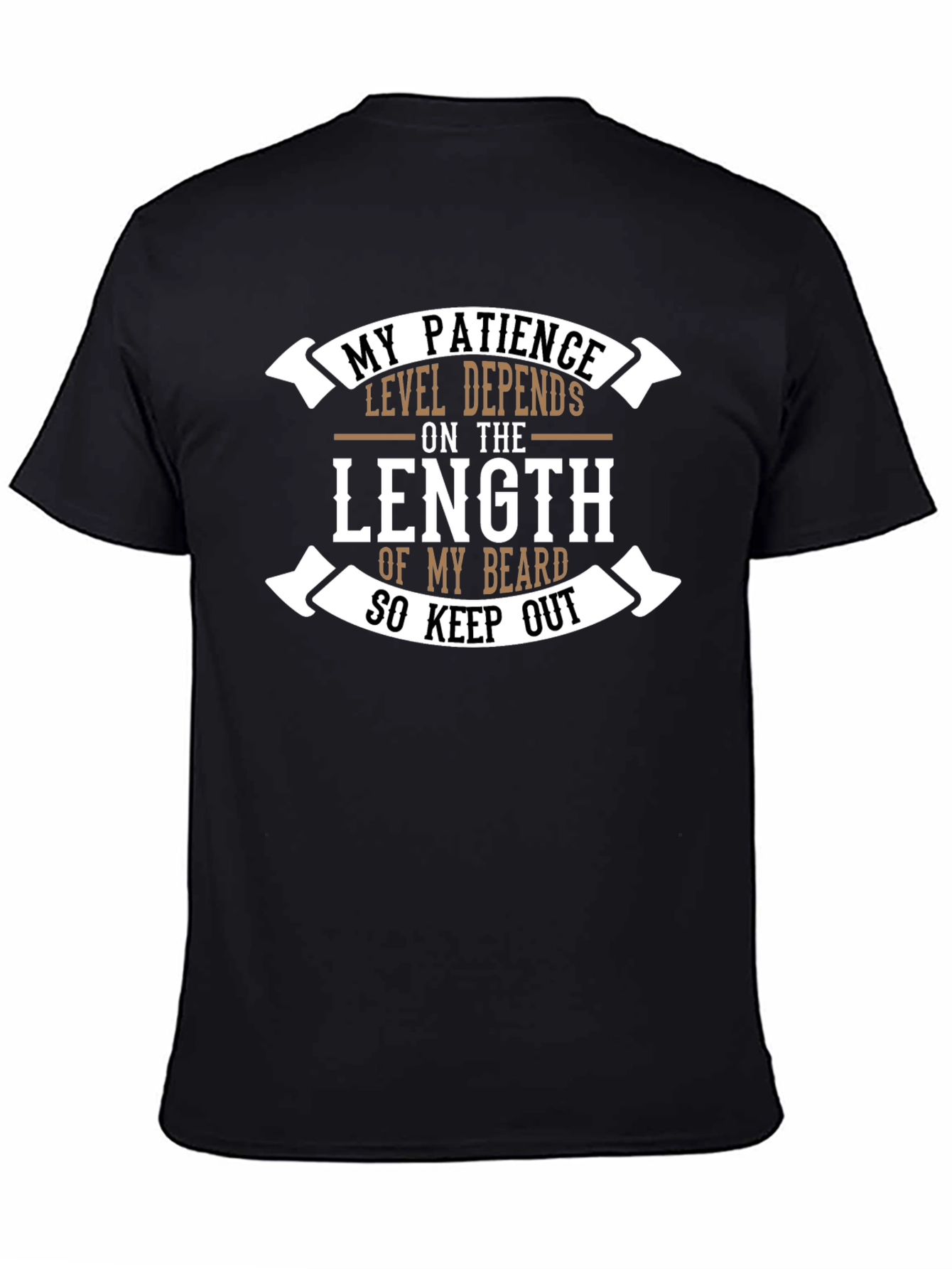 Beard Length Patience T-Shirt - Funny Graphic Tee