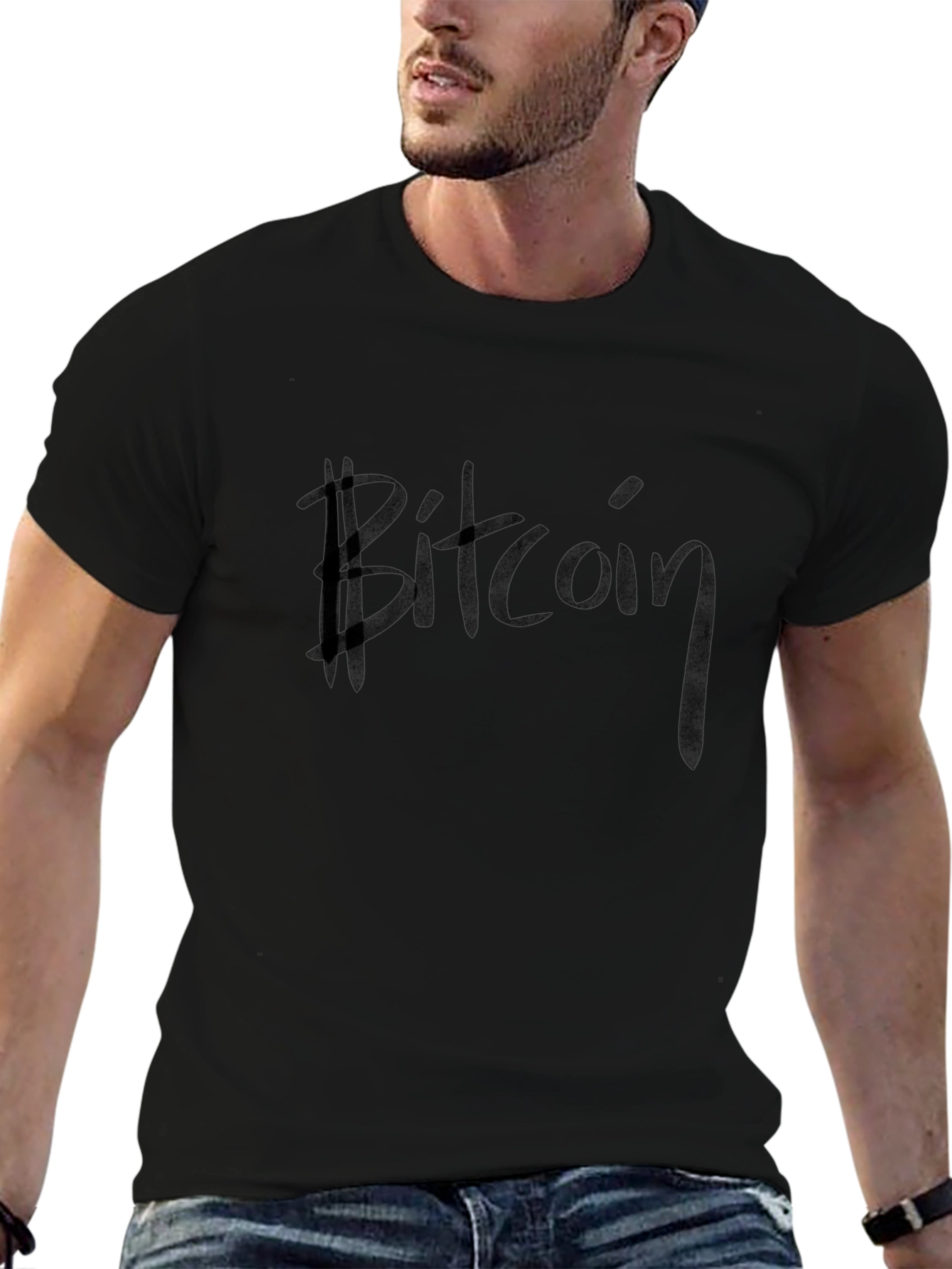 Bitcoin Black T-Shirt - Crypto Currency Tee