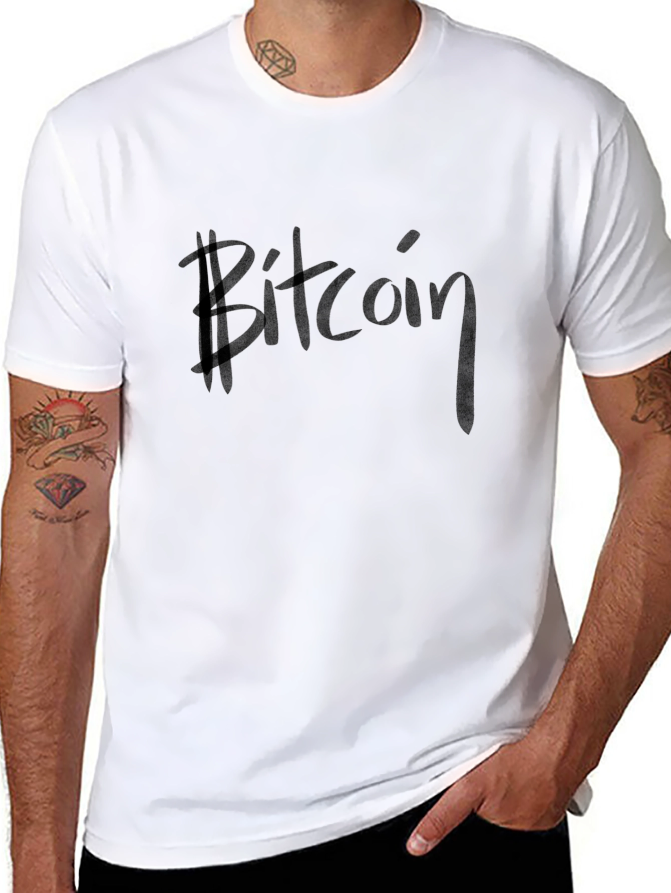 Bitcoin Black T-Shirt - Crypto Currency Tee