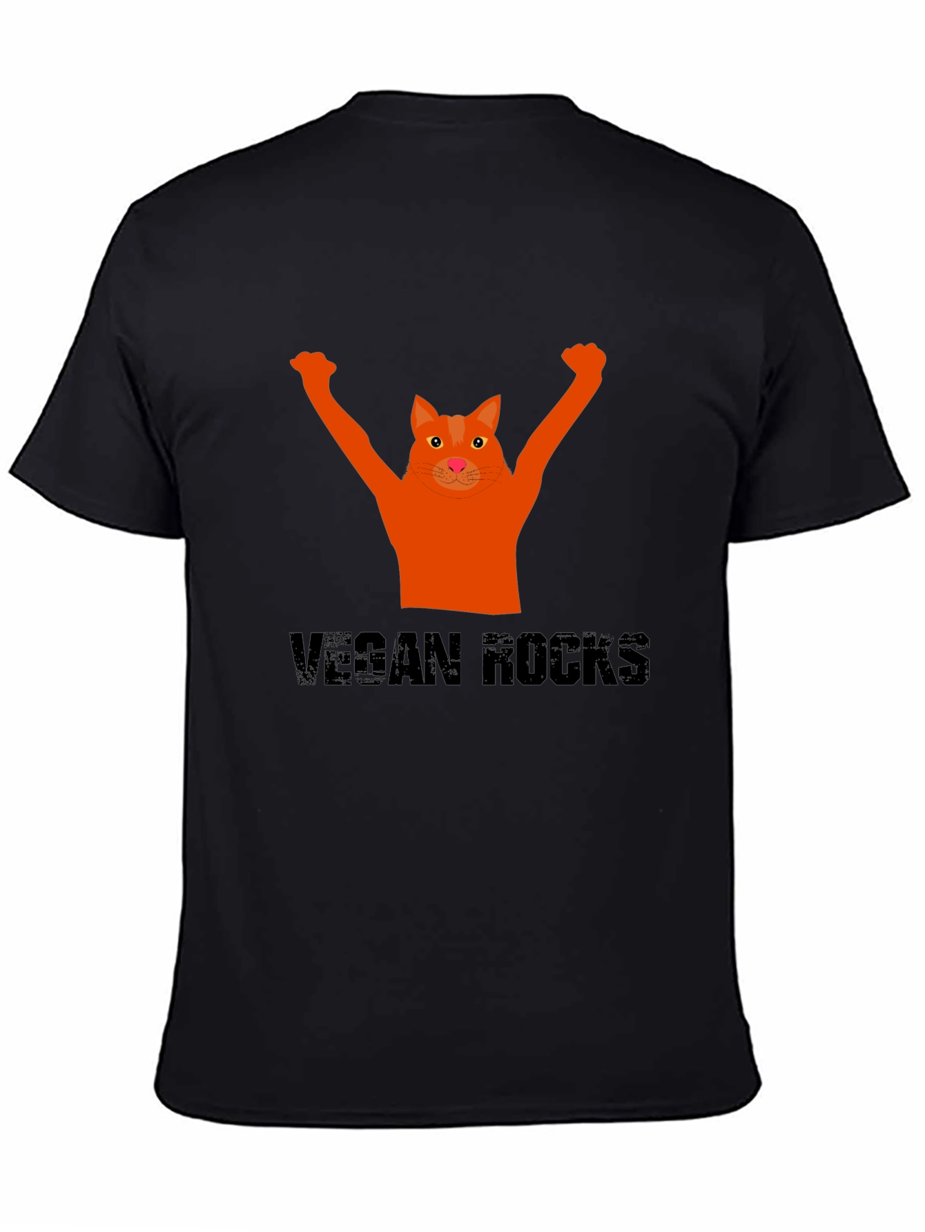Vegan Rocks Cat T-Shirt