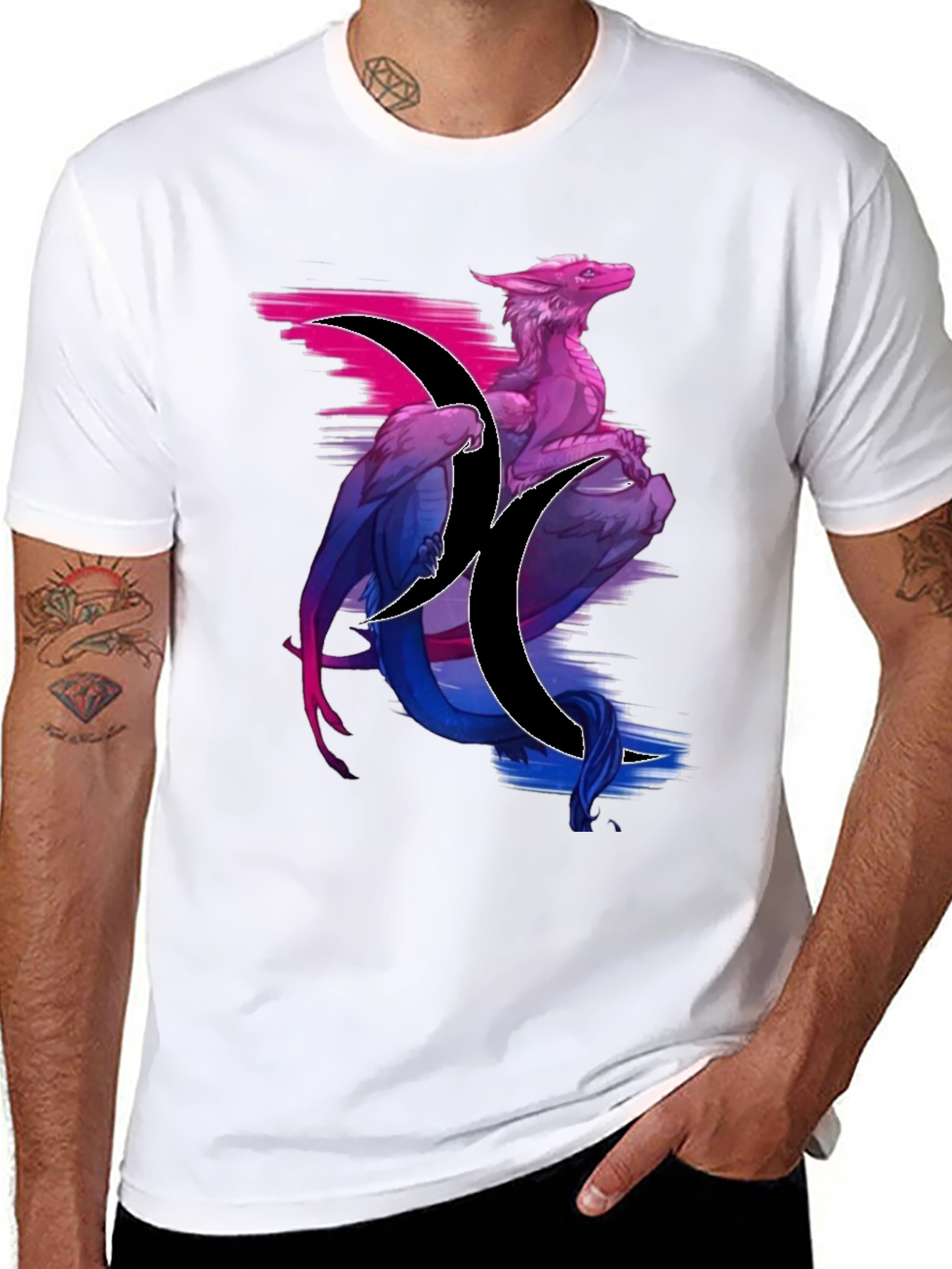 Bisexual Dragon Graphic T-Shirt
