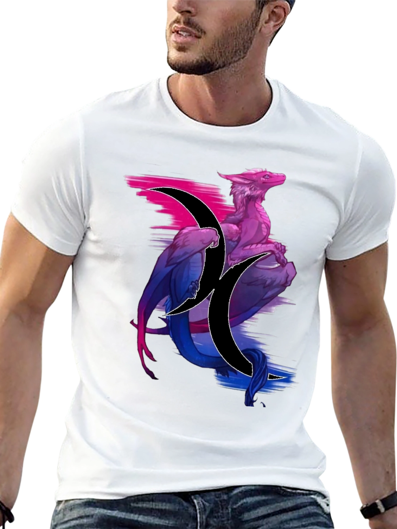 Bisexual Dragon Graphic T-Shirt