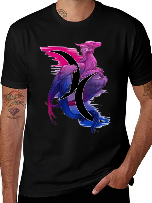 Bisexual Dragon Graphic T-Shirt