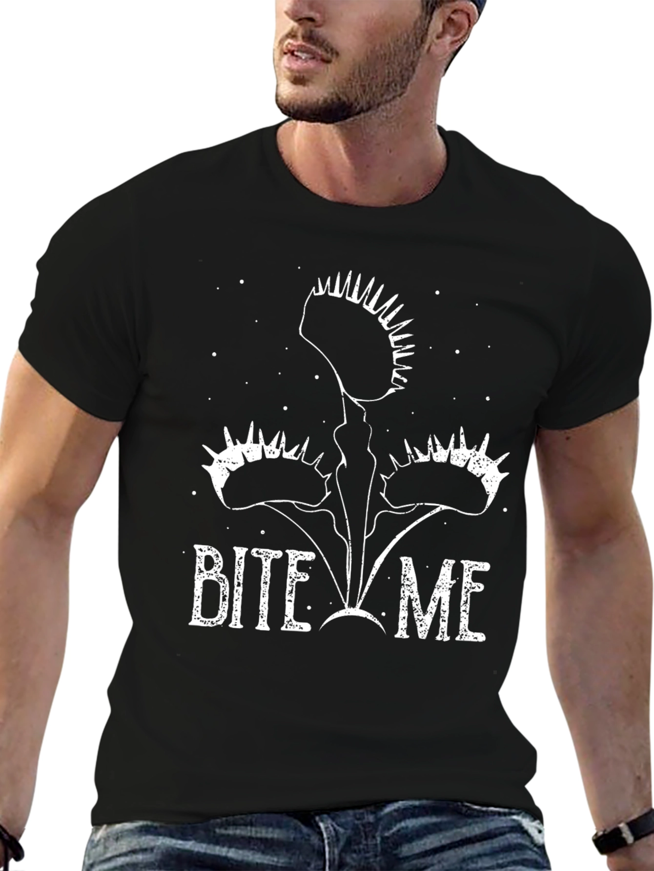 Bite Me Venus Fly Trap Graphic T-Shirt