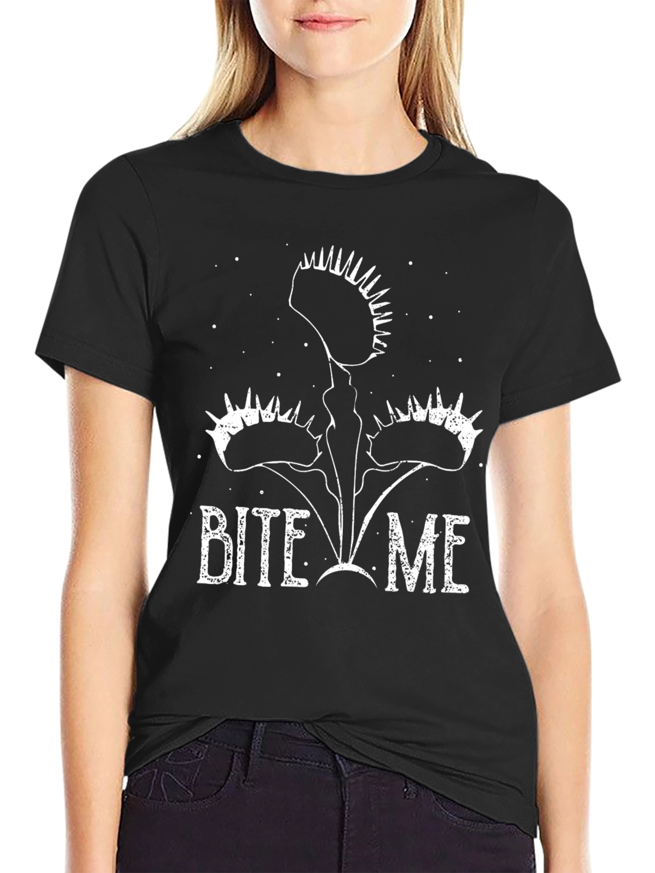 Bite Me Venus Fly Trap Graphic T-Shirt