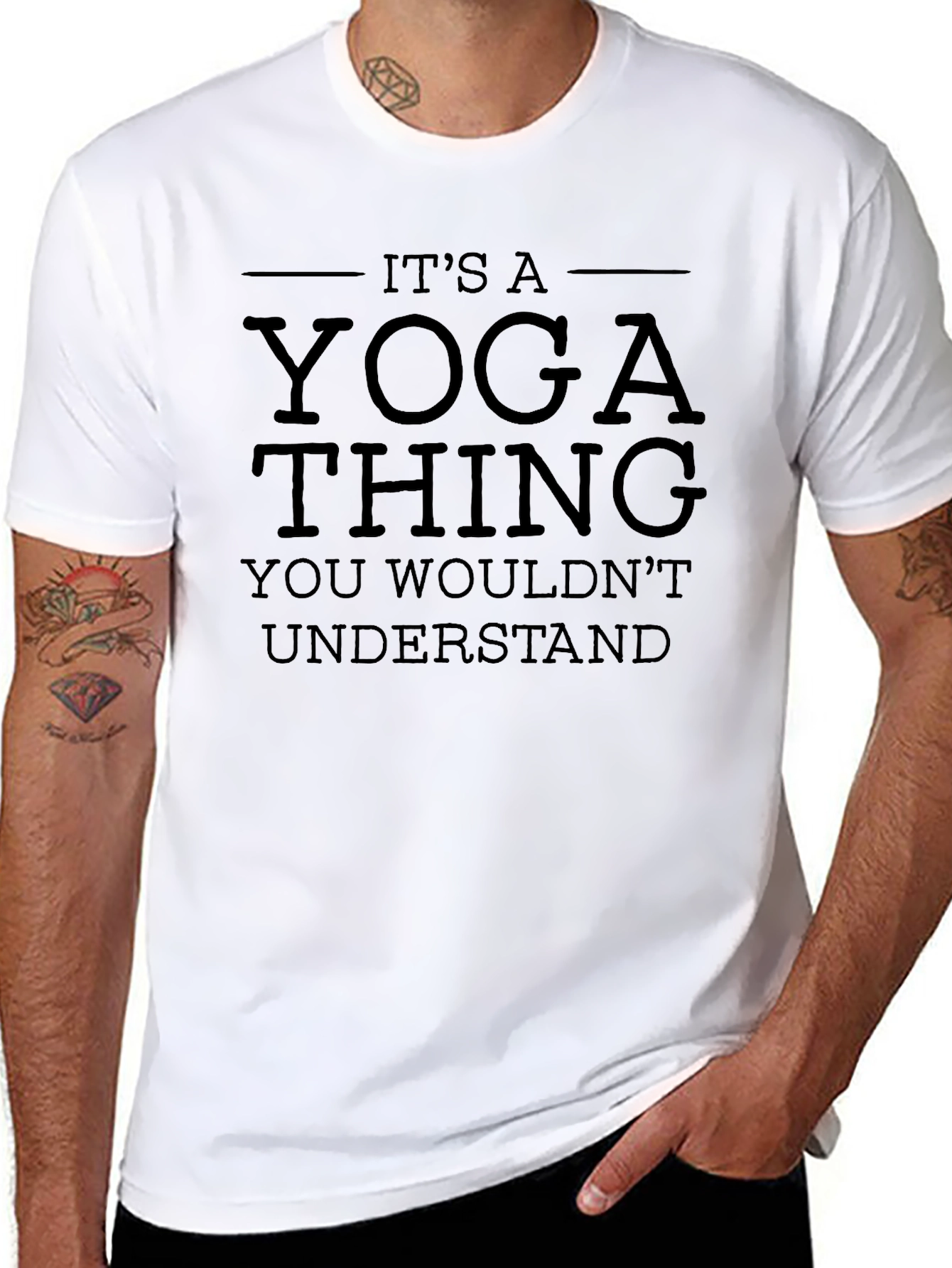 Yoga Thing Mens Black T-Shirt
