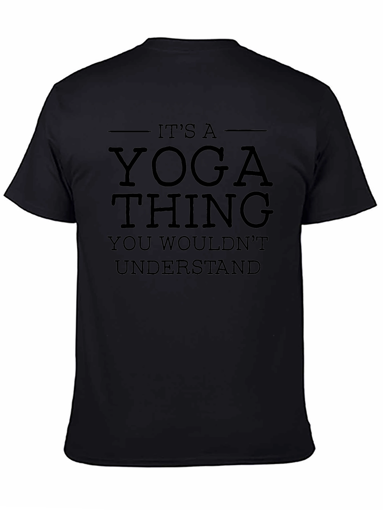 Yoga Thing Mens Black T-Shirt
