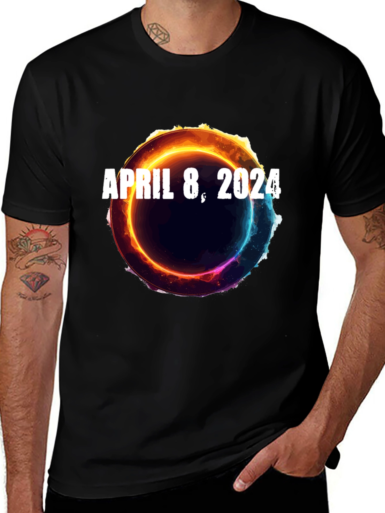 April 8 2024 Total Solar Eclipse T-Shirt