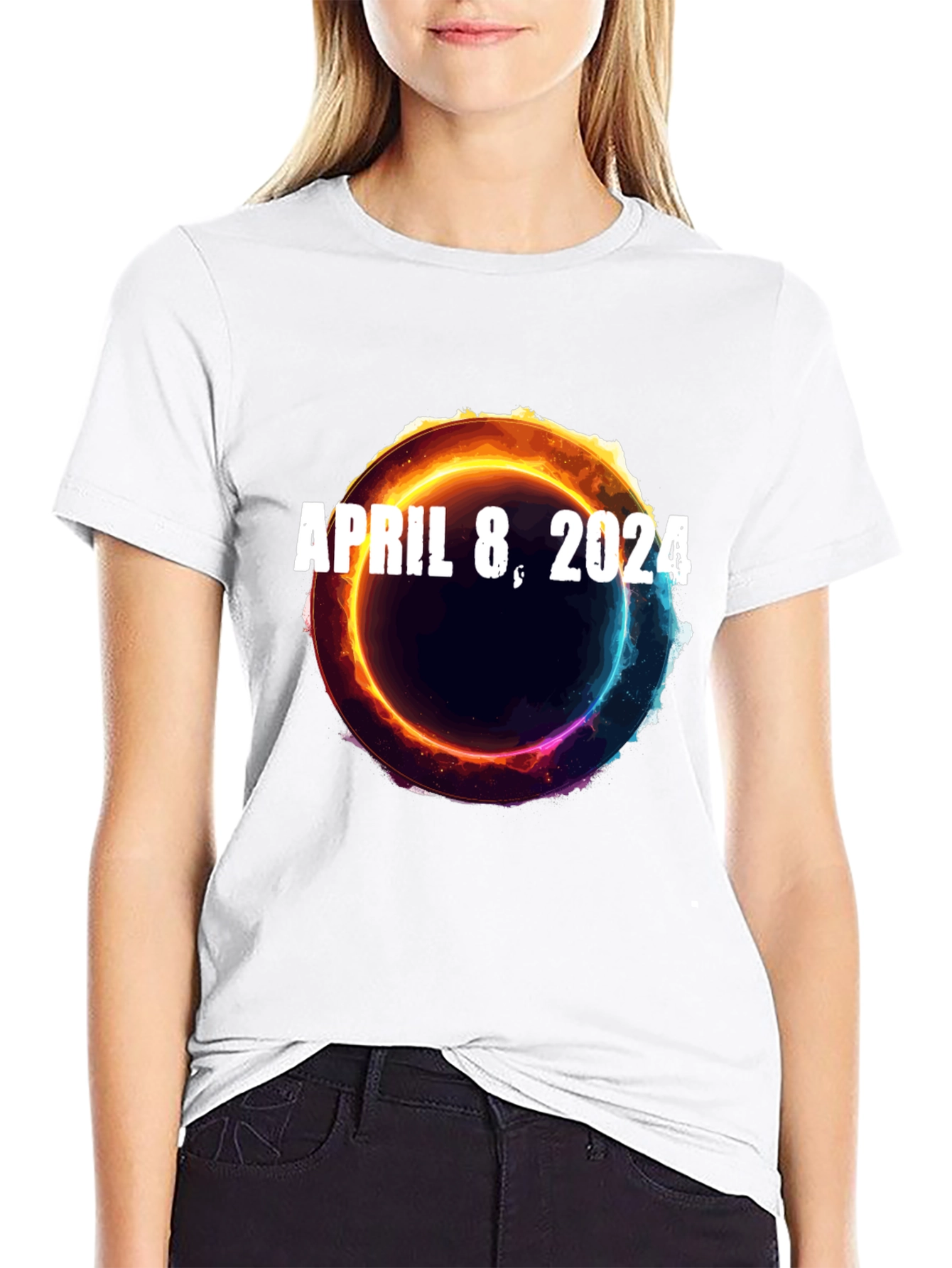 April 8 2024 Total Solar Eclipse T-Shirt