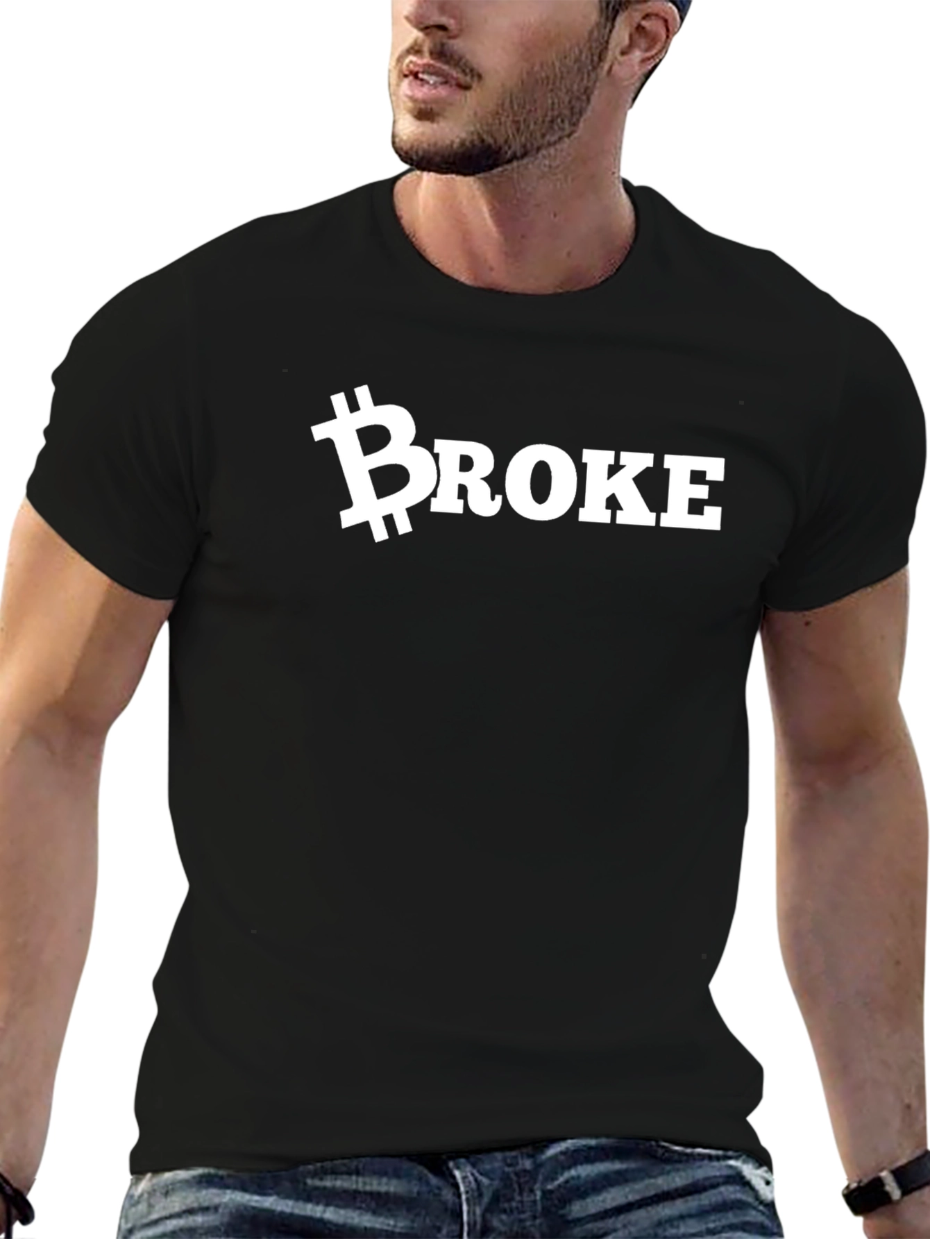 Bitcoin Broke T-Shirt - Crypto Humor Tee