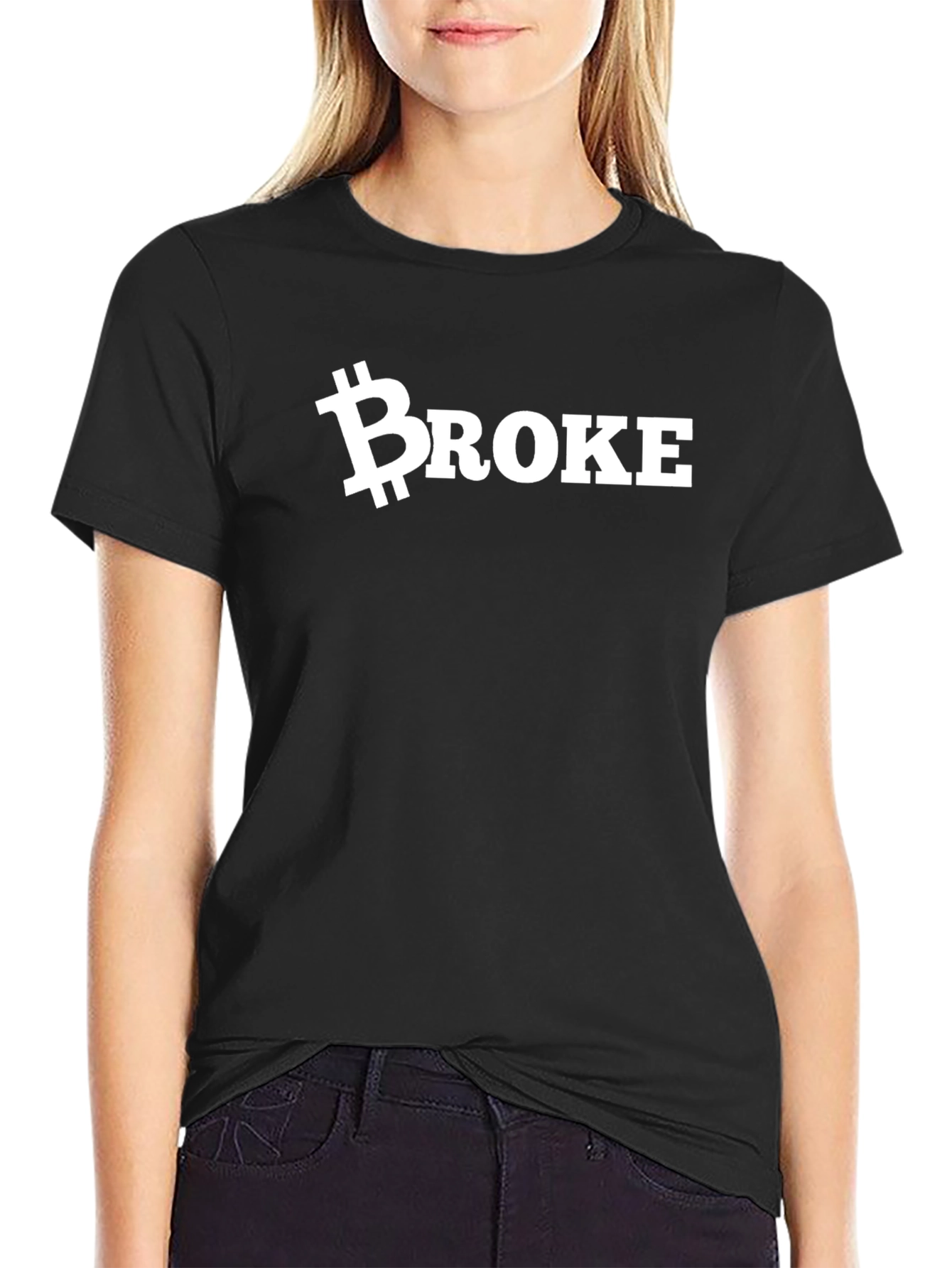 Bitcoin Broke T-Shirt - Crypto Humor Tee