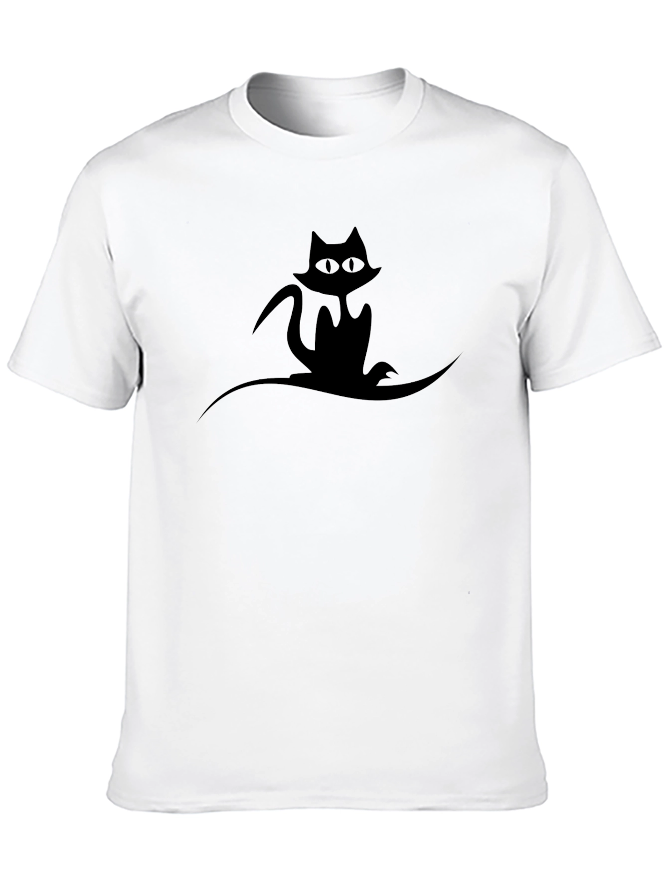 Black Cat Graphic Tee - Unisex Style