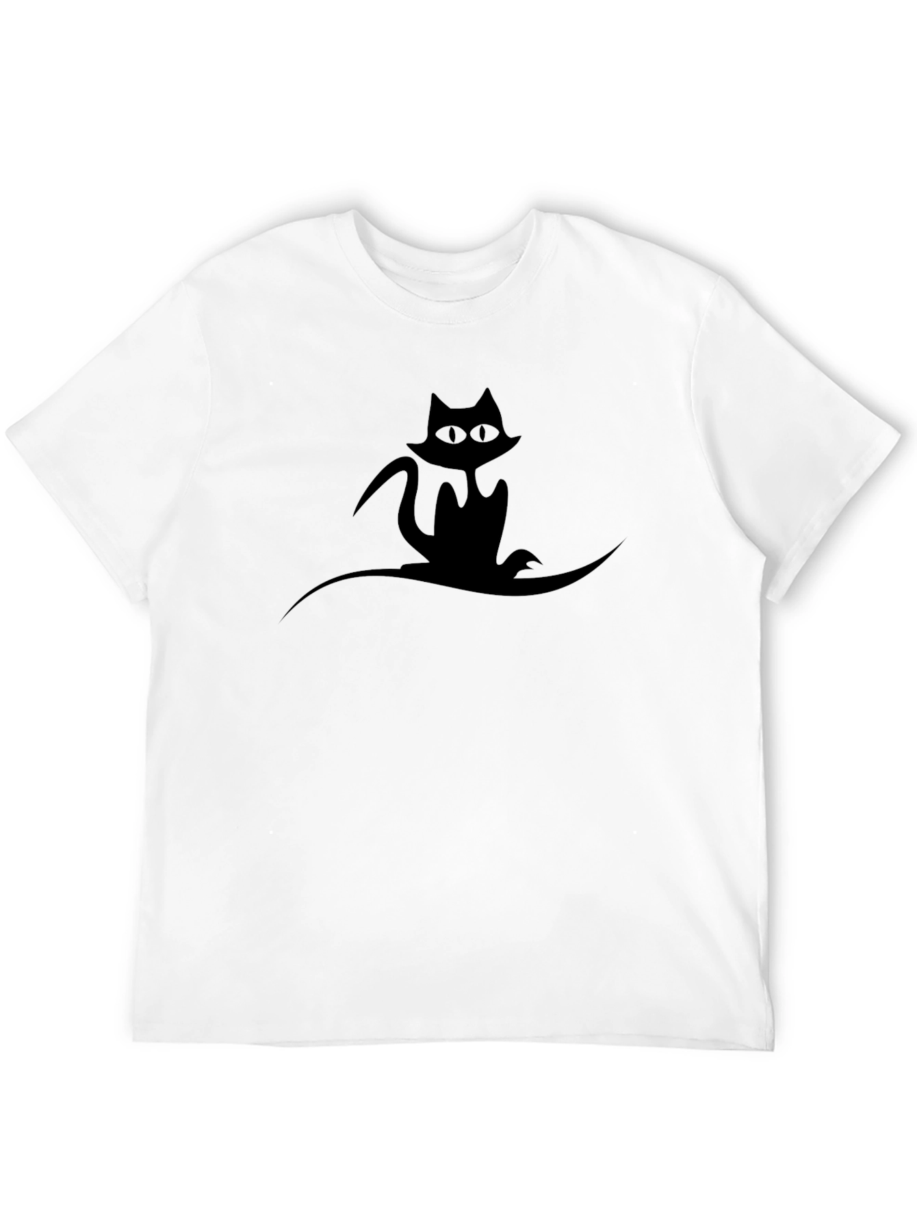 Black Cat Graphic Tee - Unisex Style