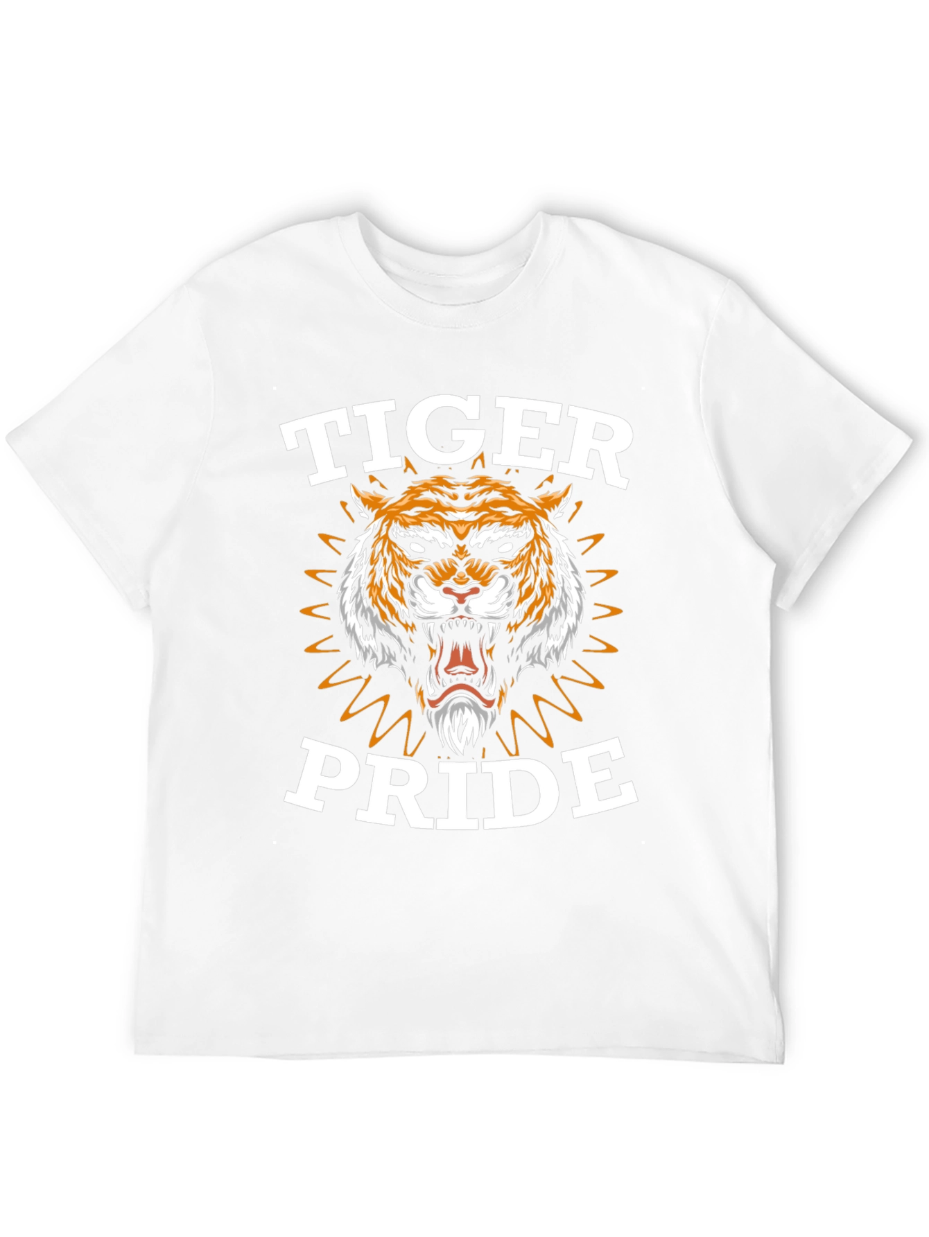 Tiger Pride Graphic Tee - Black Cotton T-Shirt