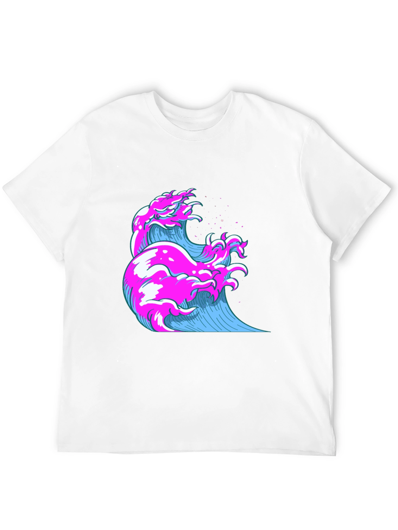 Vaporwave Wave Graphic Tee - Cool Retro Style
