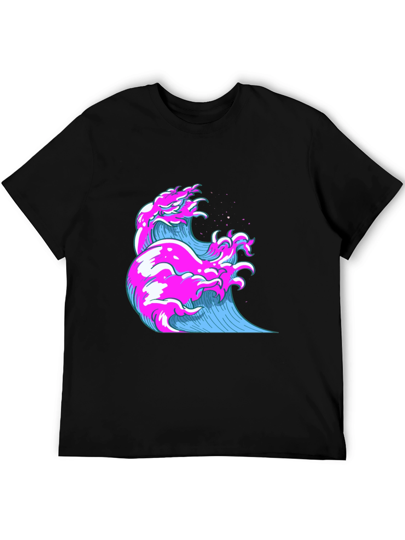 Vaporwave Wave Graphic Tee - Cool Retro Style