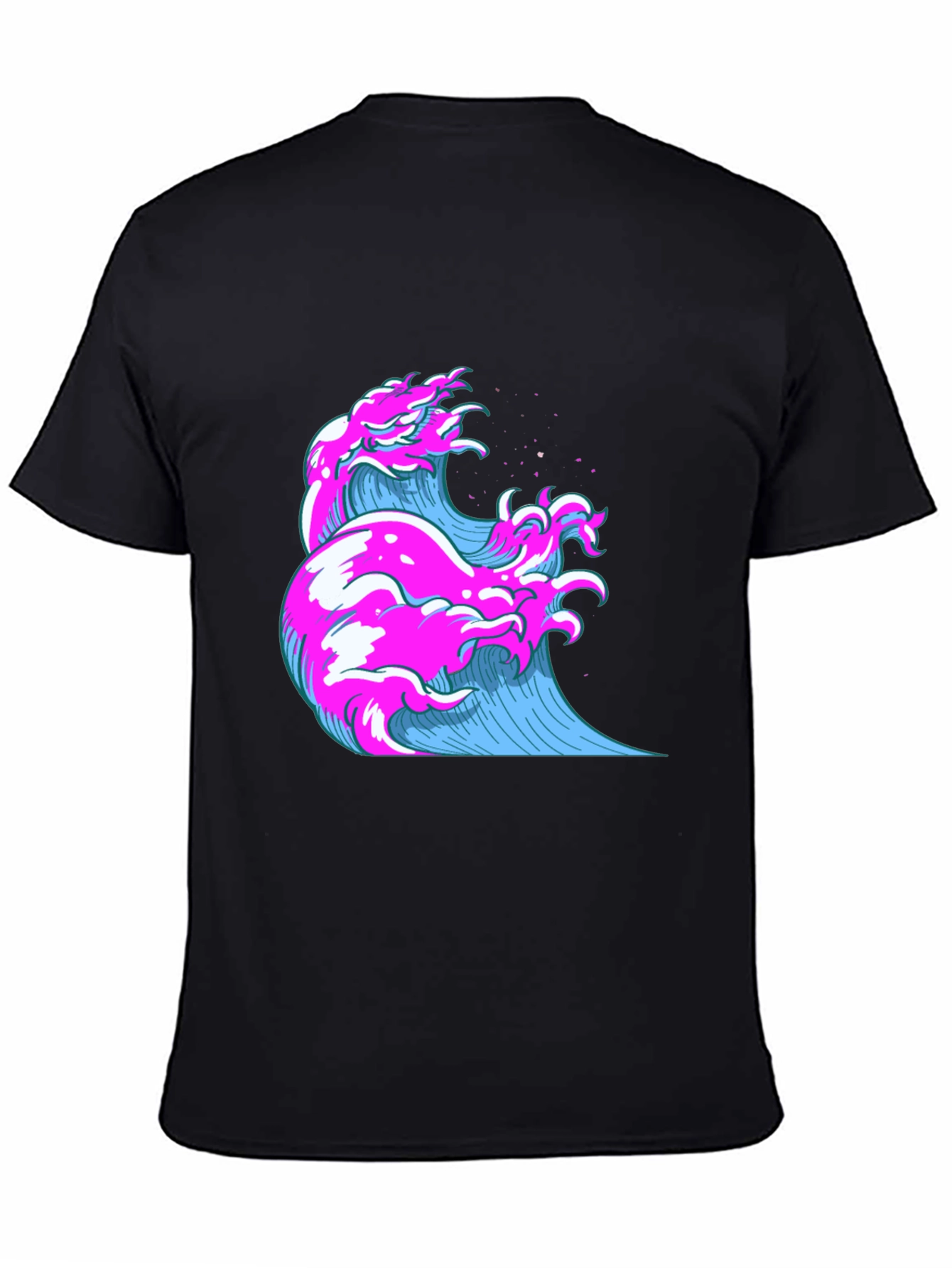Vaporwave Wave Graphic Tee - Cool Retro Style