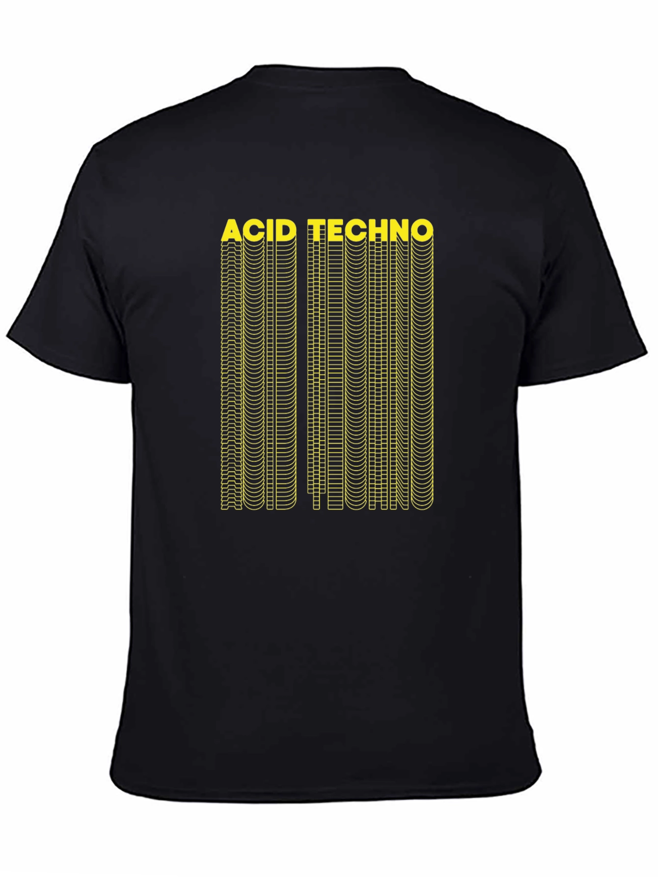 Acid Techno Graphic T-Shirt - Black