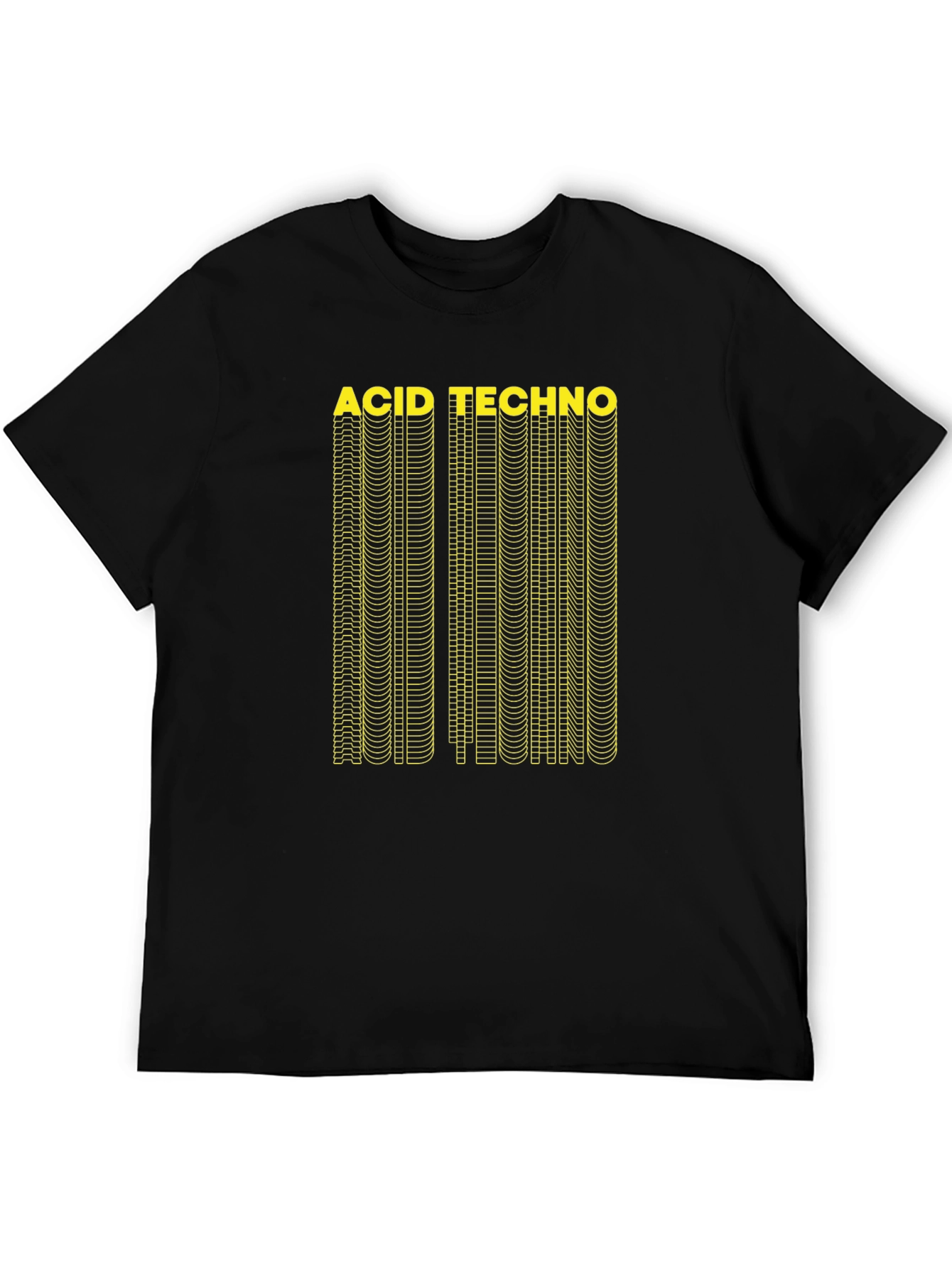 Acid Techno Graphic T-Shirt - Black
