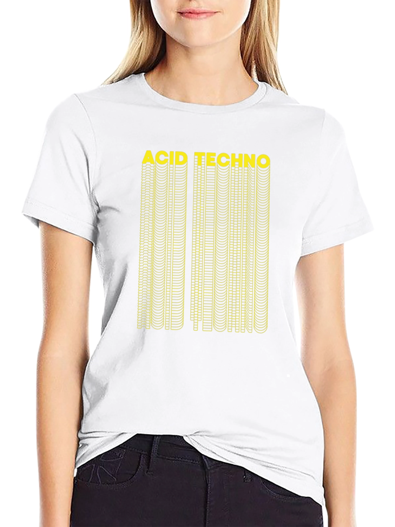 Acid Techno Graphic T-Shirt - Black