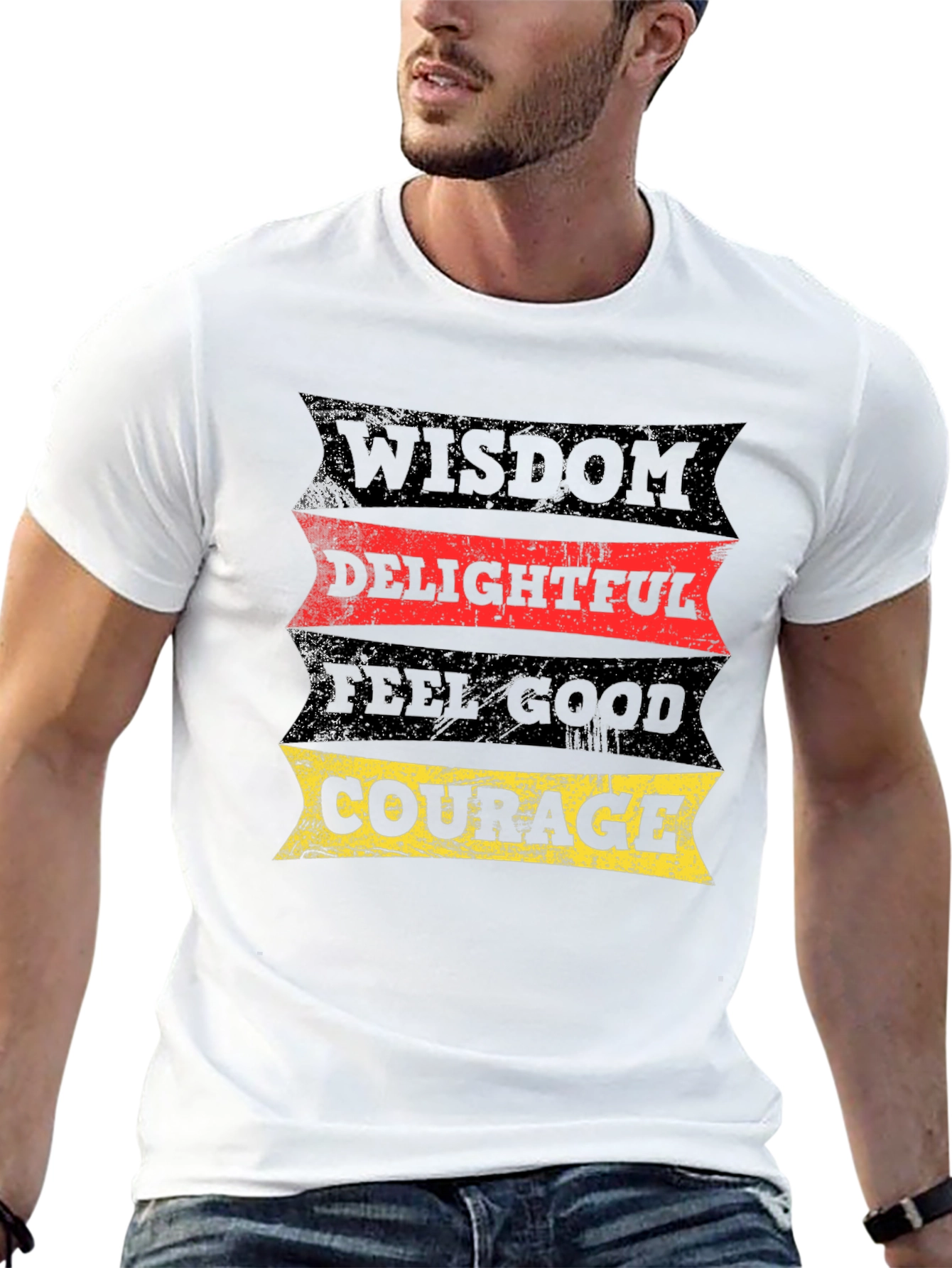 Wisdom Delightful Feel Good Courage Graphic T-Shirt