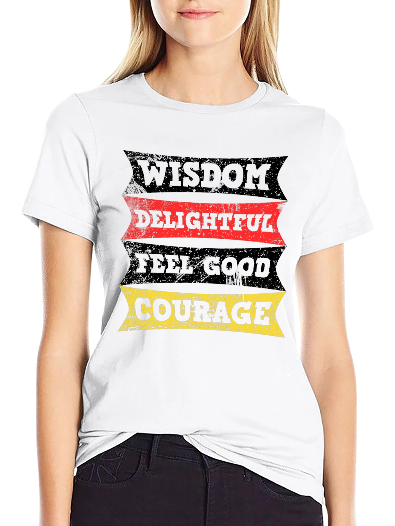 Wisdom Delightful Feel Good Courage Graphic T-Shirt