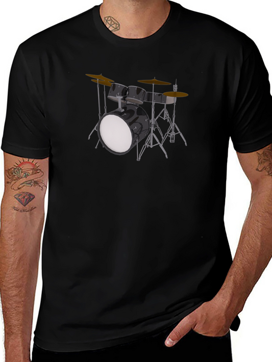 Black Drum Kit T-Shirt