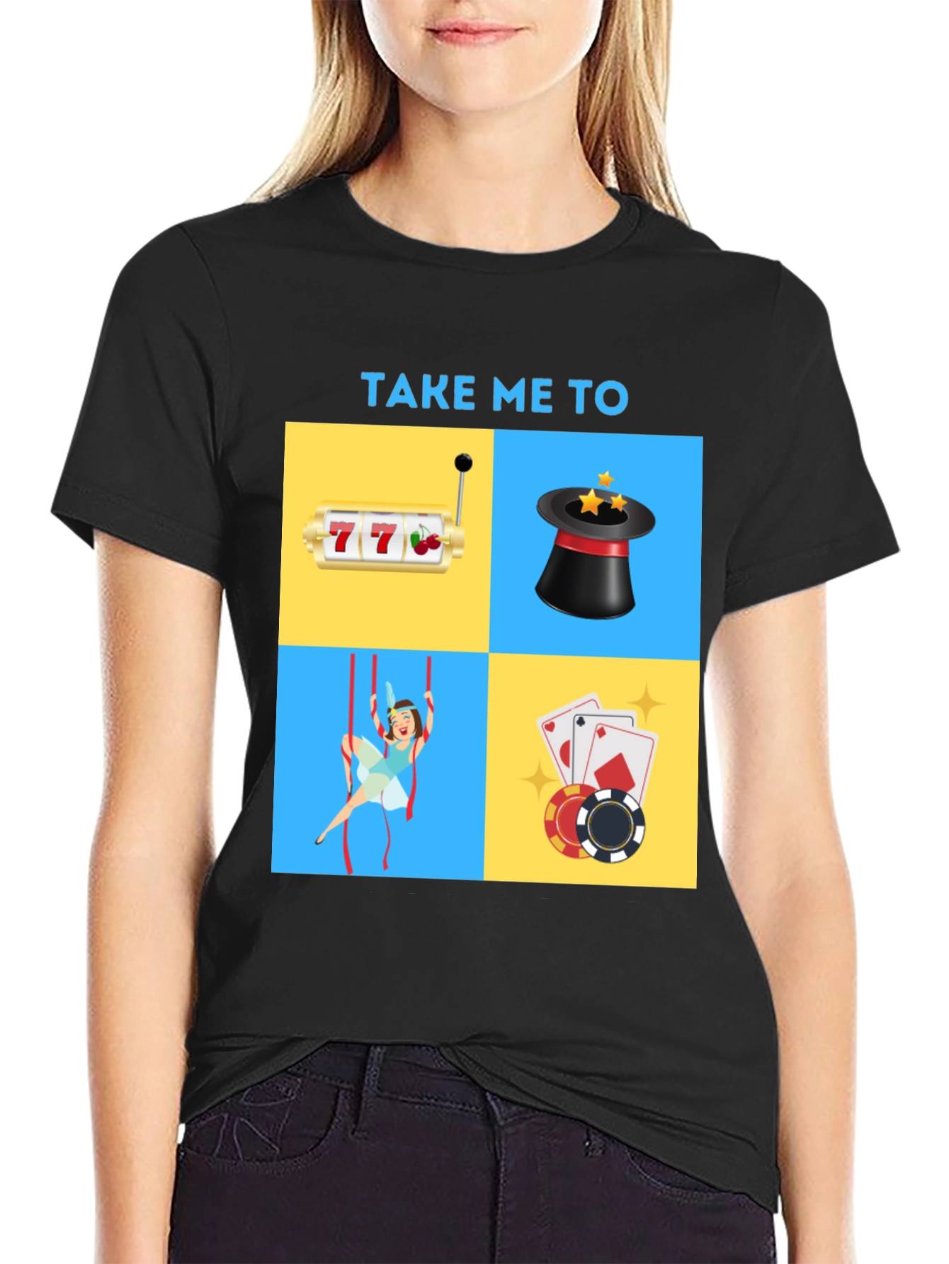 Casino Adventure Graphic Tee - Lucky Charm Shirt