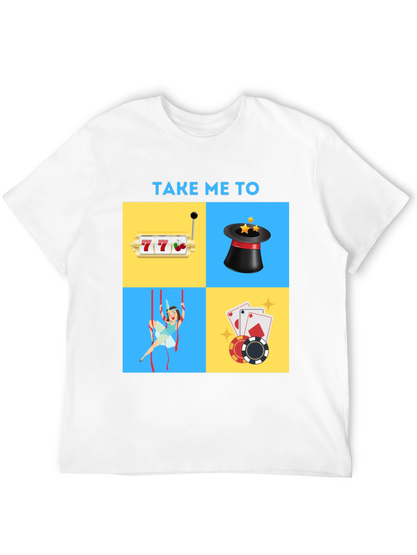 Casino Adventure Graphic Tee - Lucky Charm Shirt