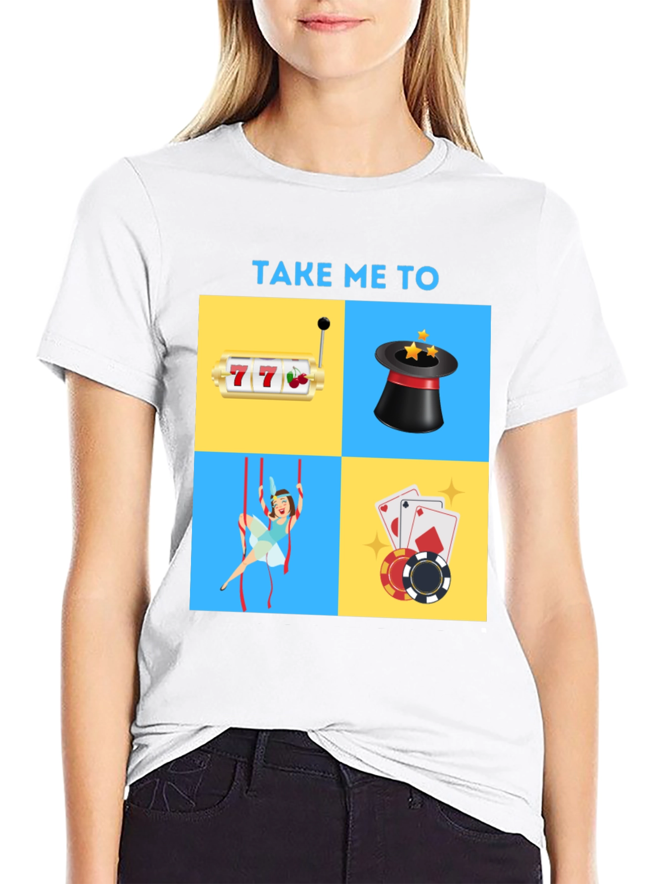 Casino Adventure Graphic Tee - Lucky Charm Shirt