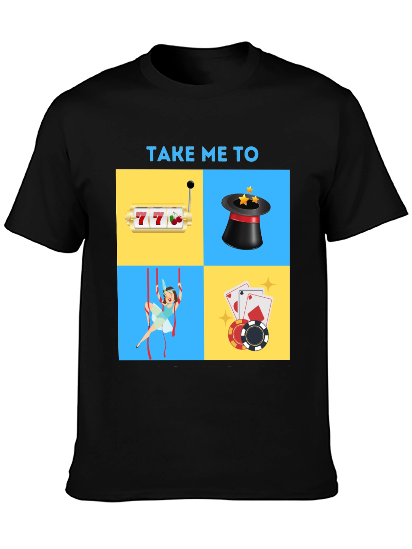 Casino Adventure Graphic Tee - Lucky Charm Shirt