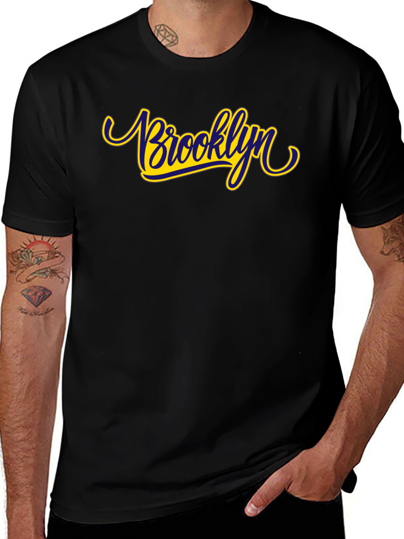 Brooklyn Graphic Tee - Stylish Black T-Shirt