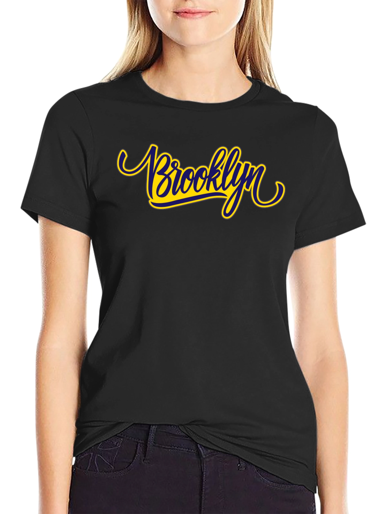 Brooklyn Graphic Tee - Stylish Black T-Shirt