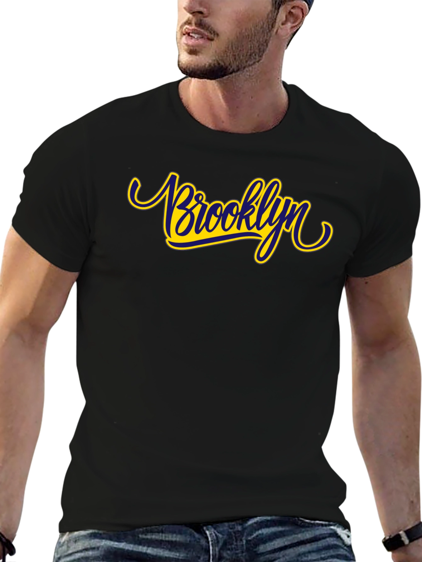 Brooklyn Graphic Tee - Stylish Black T-Shirt
