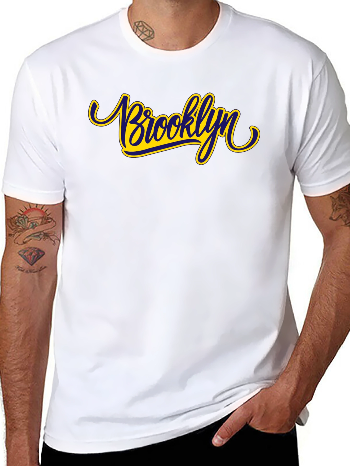 Brooklyn Graphic Tee - Stylish Black T-Shirt
