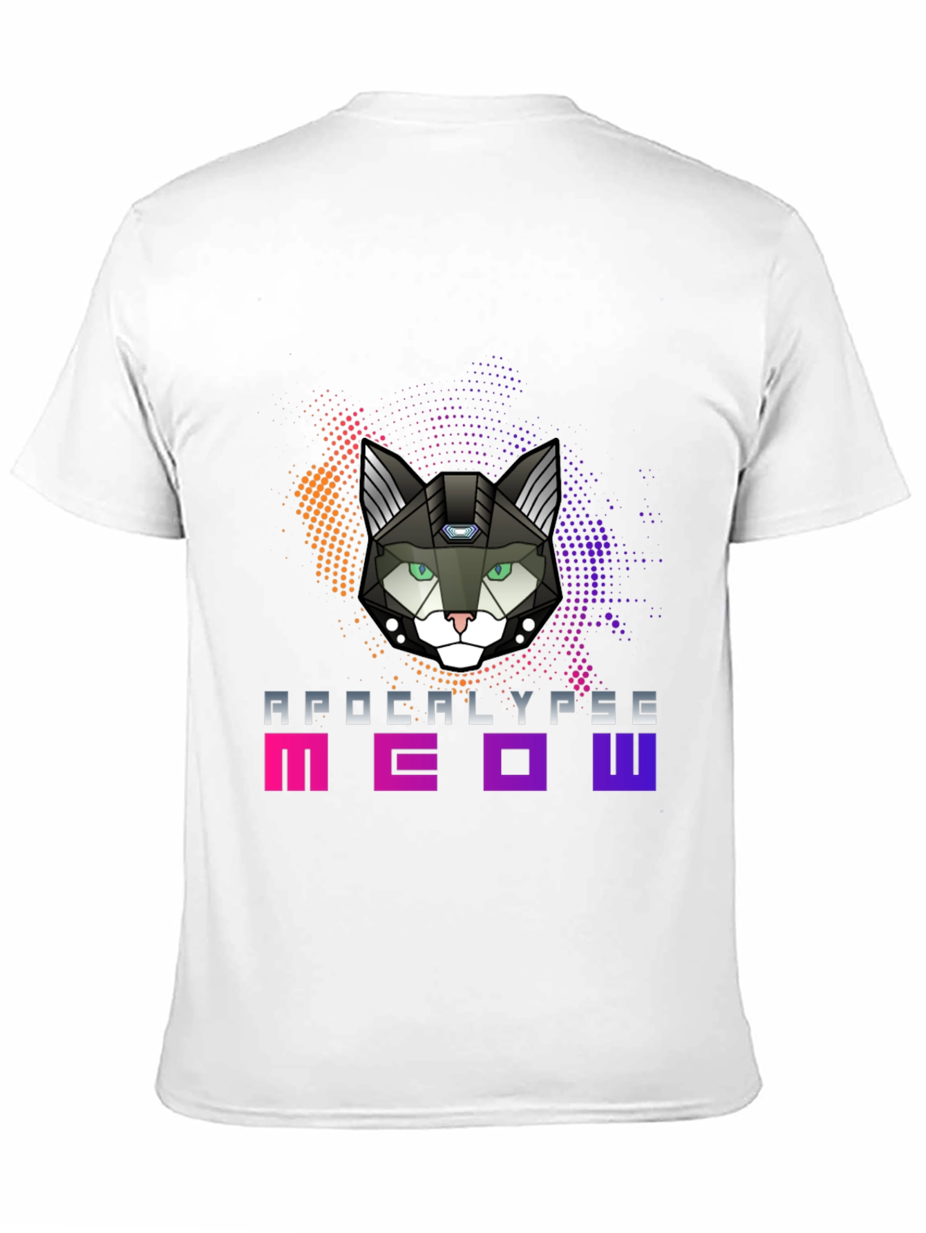Apocalypse Meow T-Shirt - Futuristic Cat Design