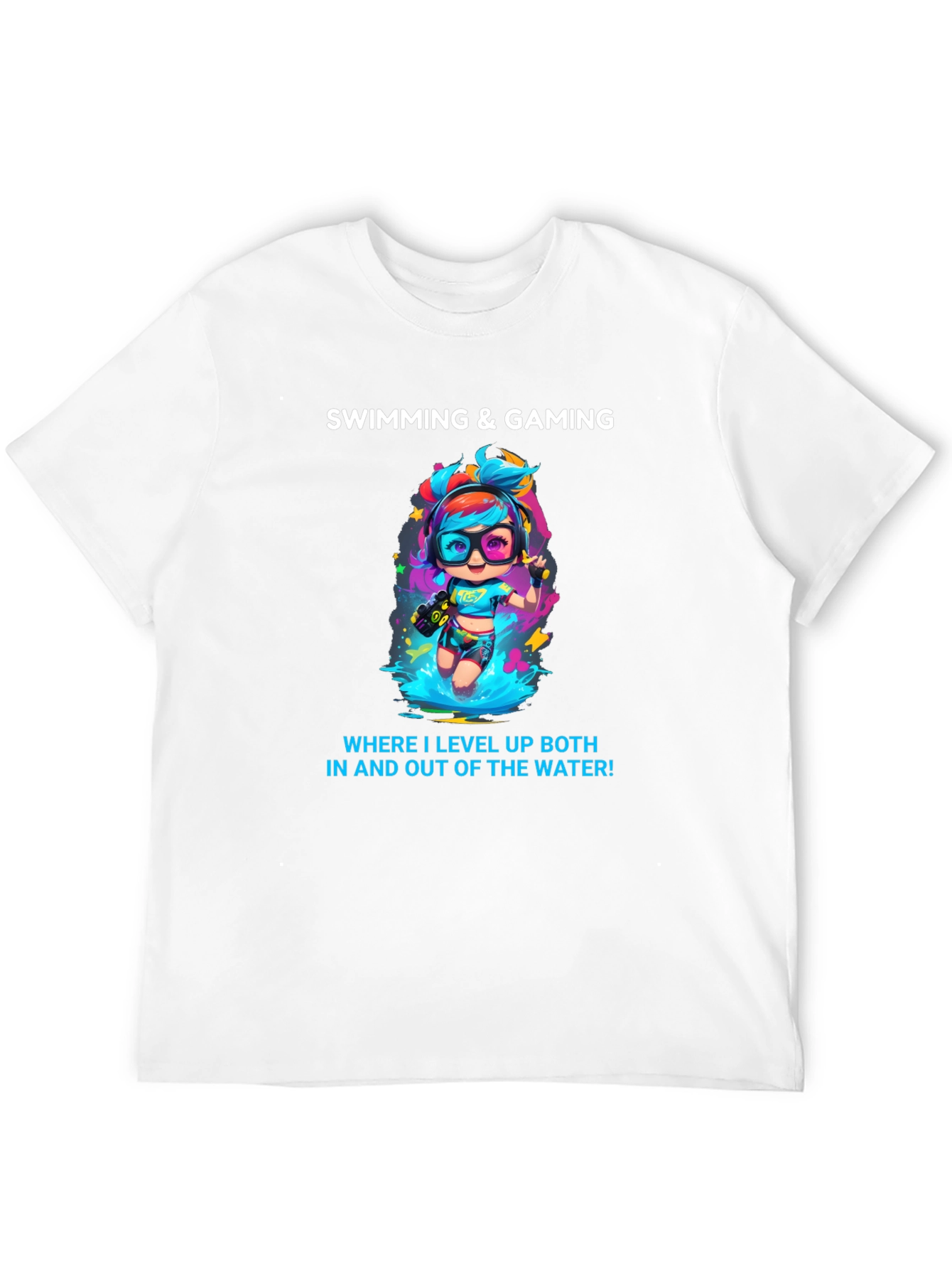 Swimming and Gaming T-Shirt