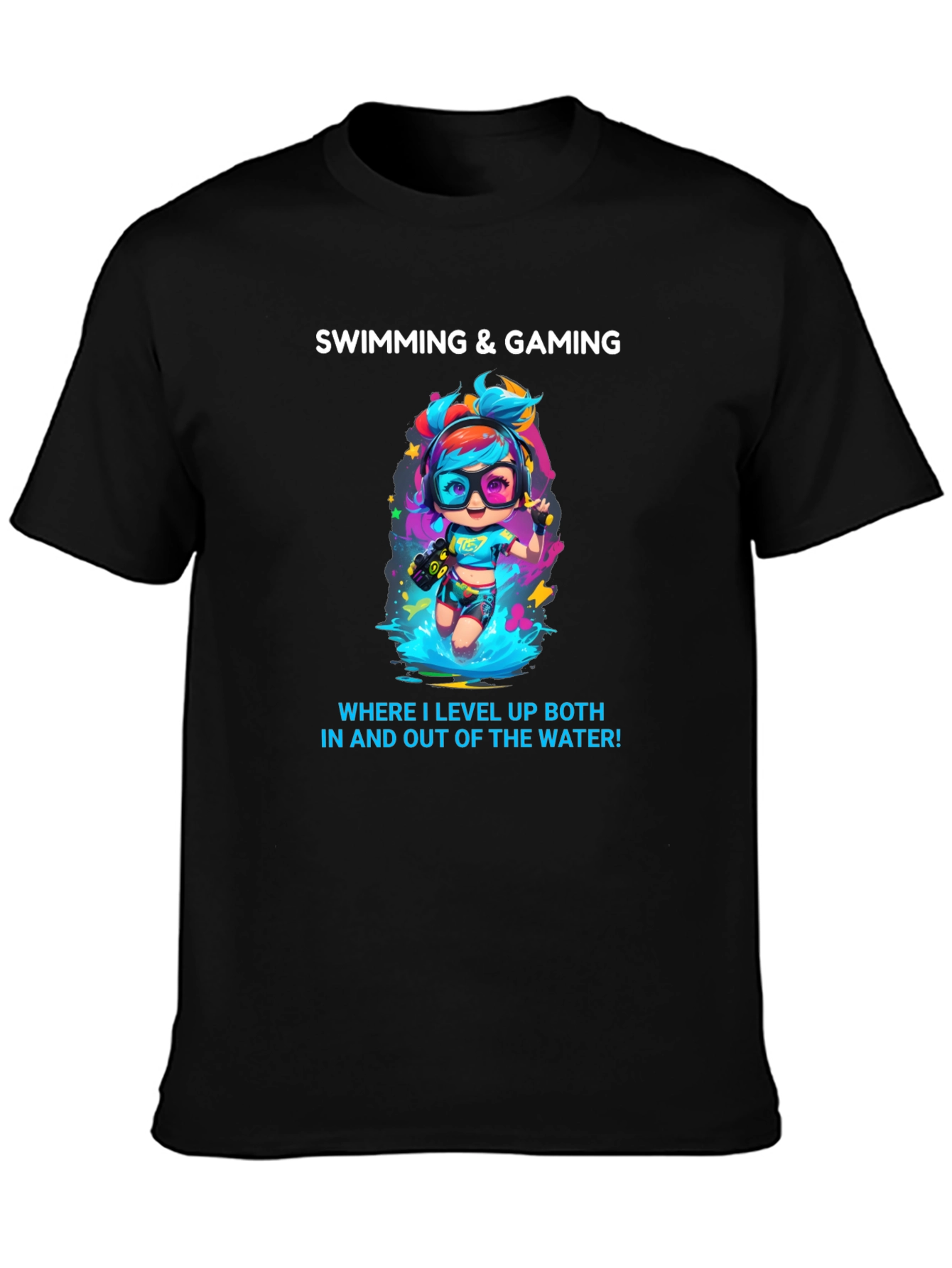 Swimming and Gaming T-Shirt