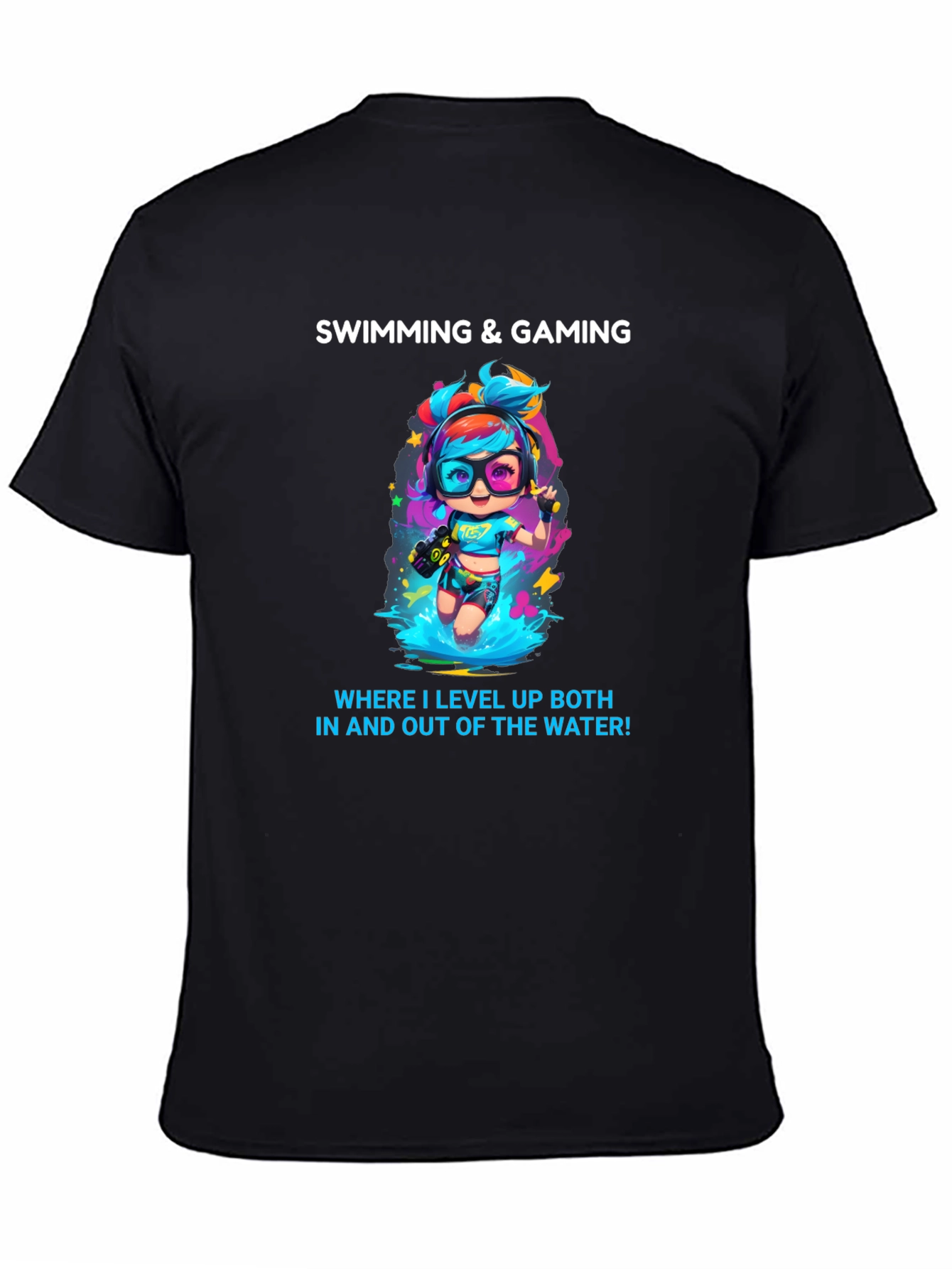 Swimming and Gaming T-Shirt